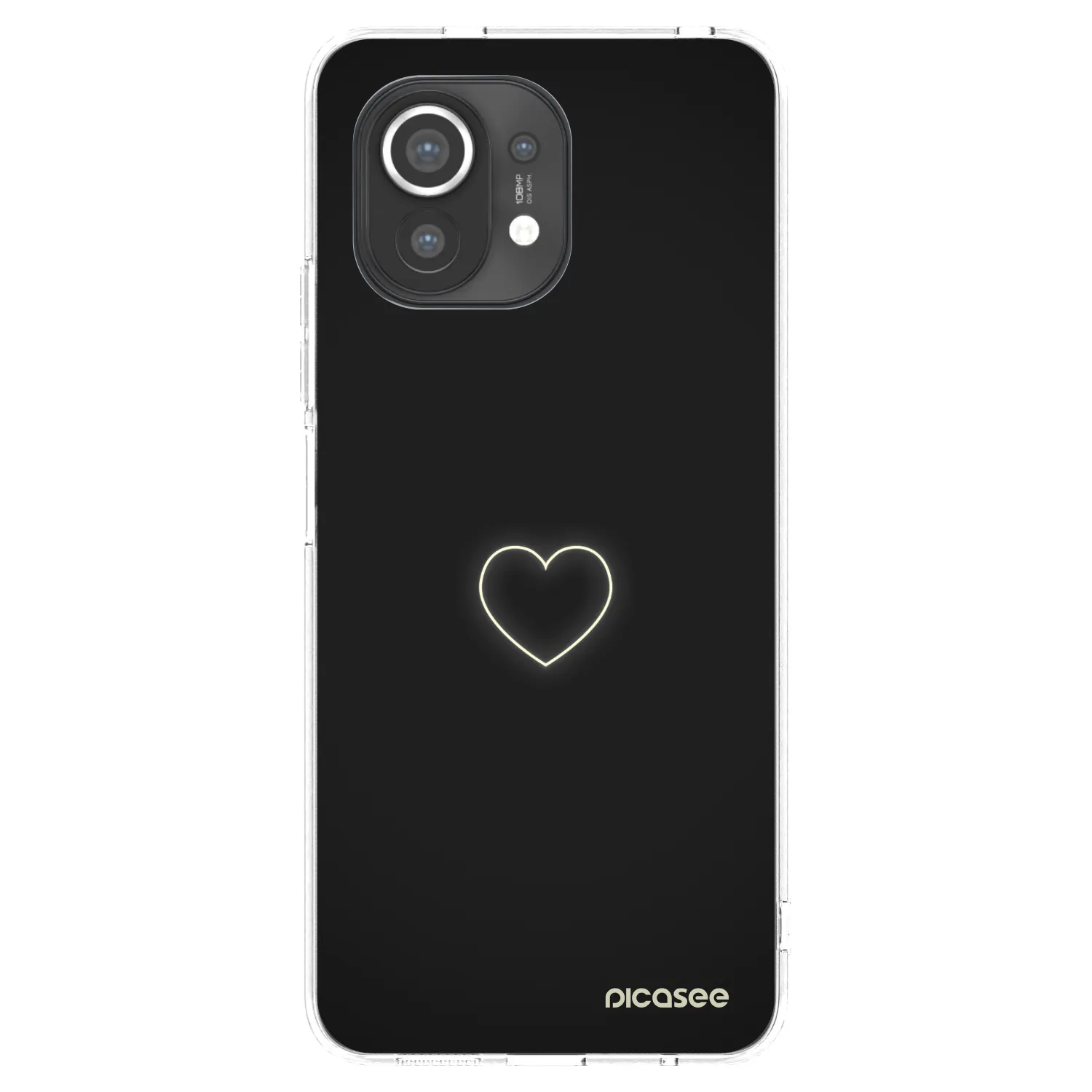 Picasee silikonowe przeźroczyste etui na Xiaomi Mi 11 - Heart