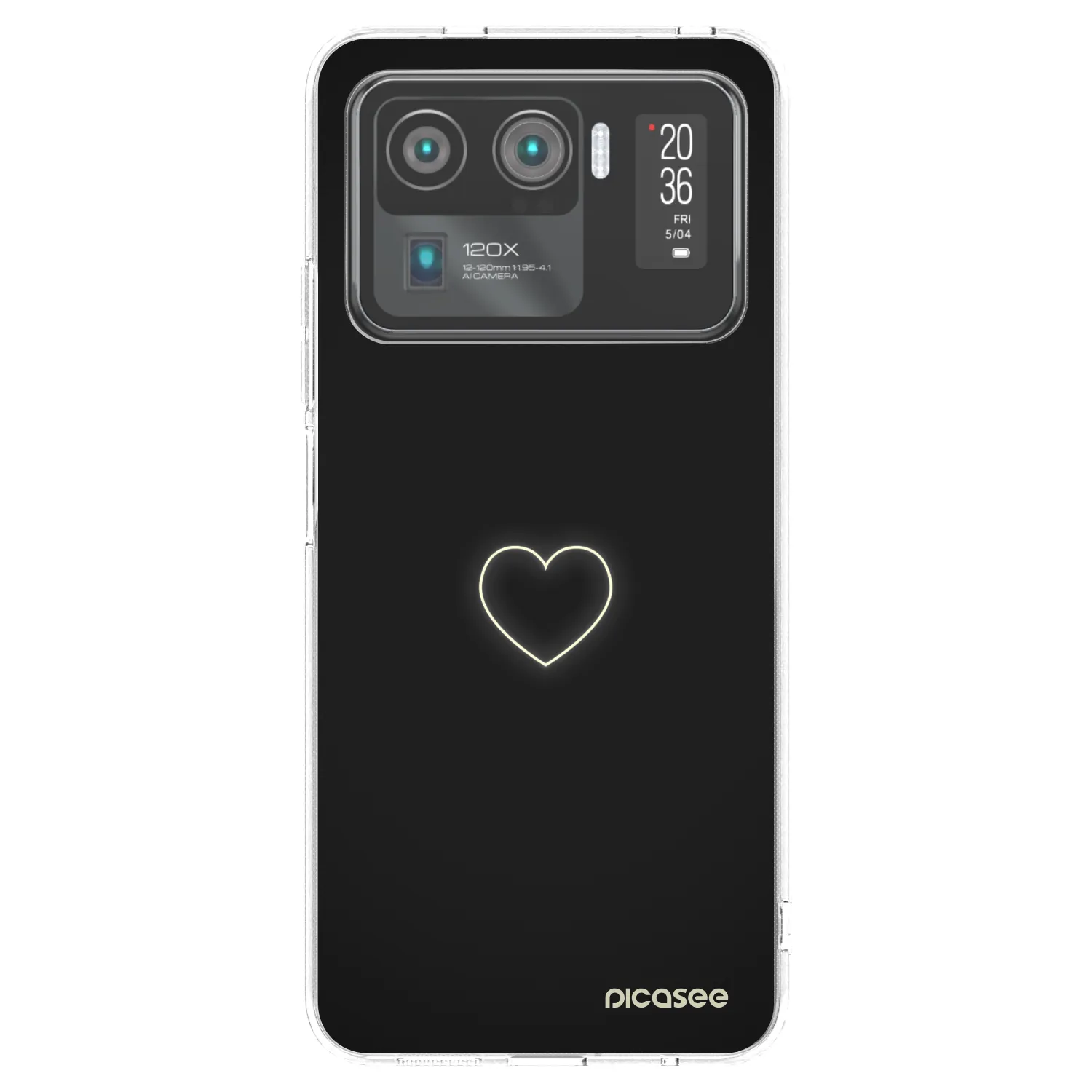 Picasee silikonowe przeźroczyste etui na Xiaomi Mi 11 Ultra - Heart