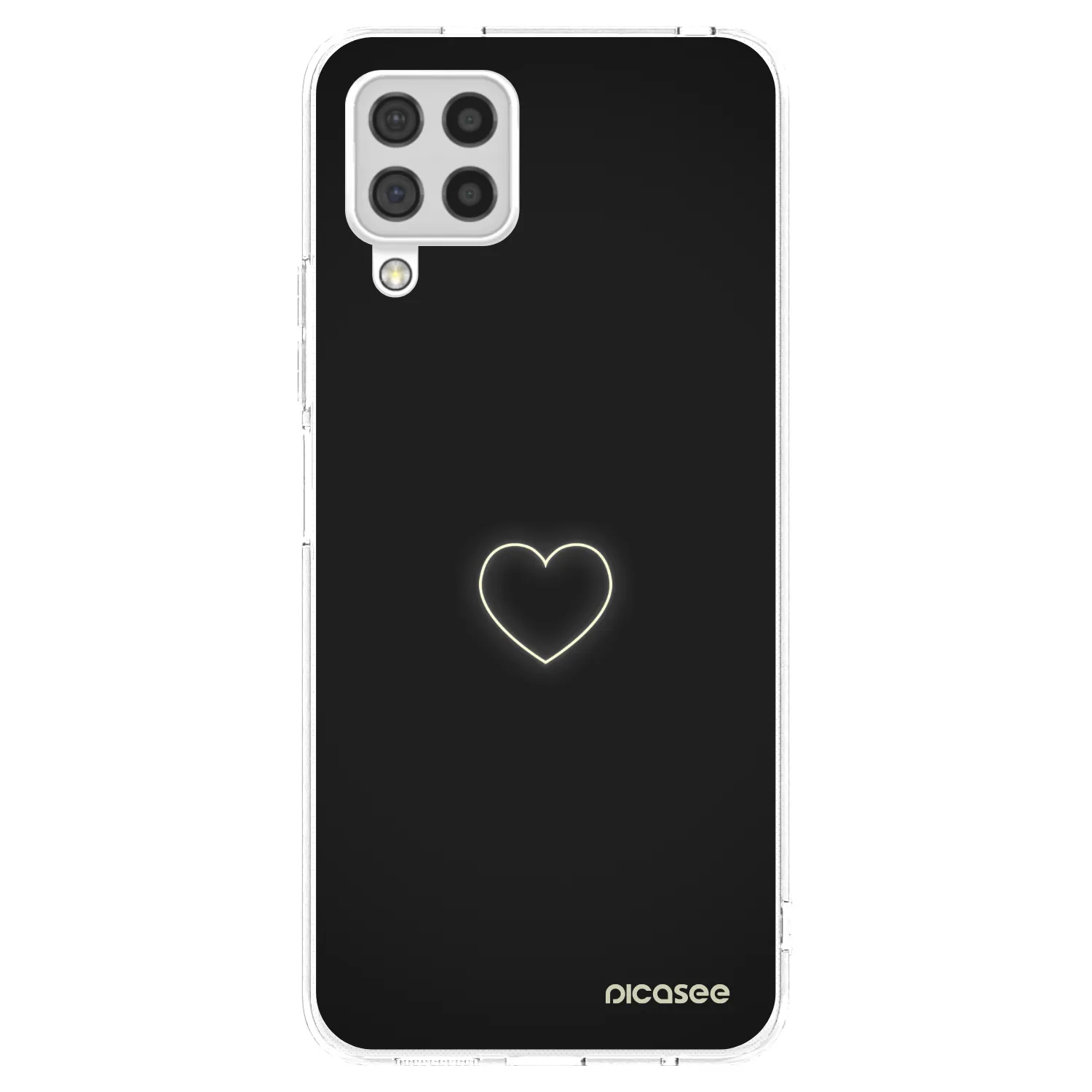 Picasee silikonowe przeźroczyste etui na Samsung Galaxy A22 A225F 4G - Heart