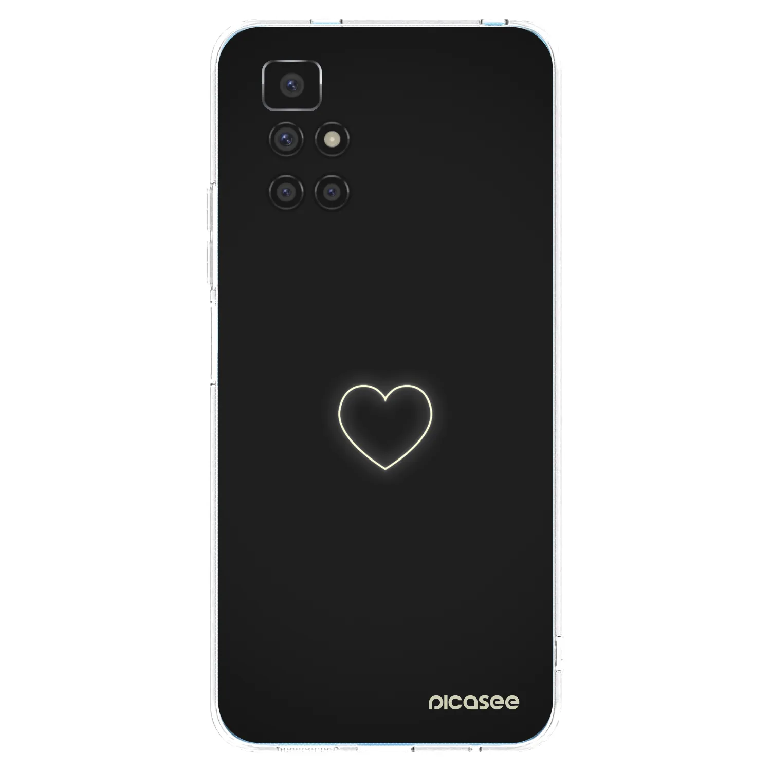 Picasee silikonowe przeźroczyste etui na Xiaomi Redmi 10 - Heart