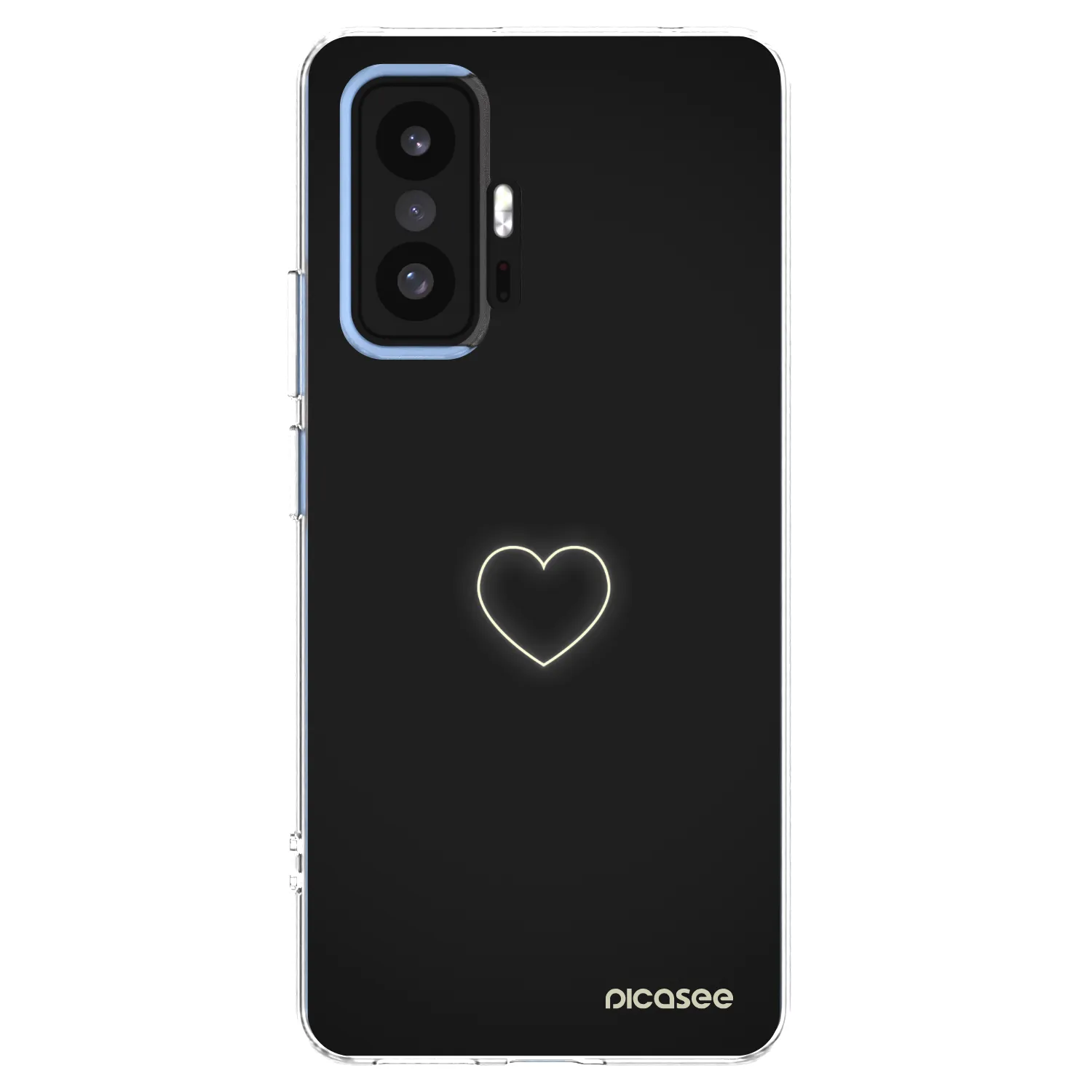Picasee silikonowe przeźroczyste etui na Xiaomi 11T - Heart