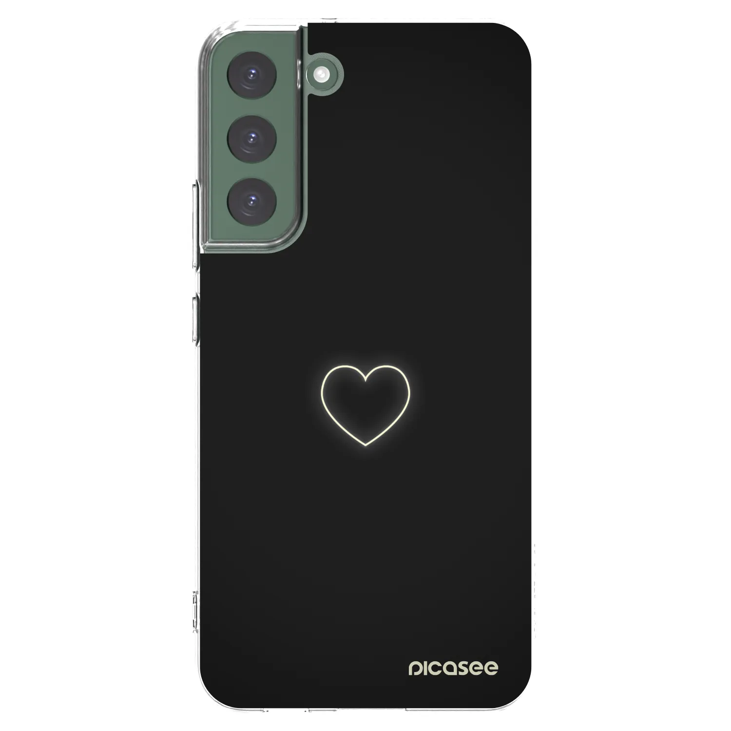 Picasee silikonowe przeźroczyste etui na Samsung Galaxy S22+ 5G - Heart