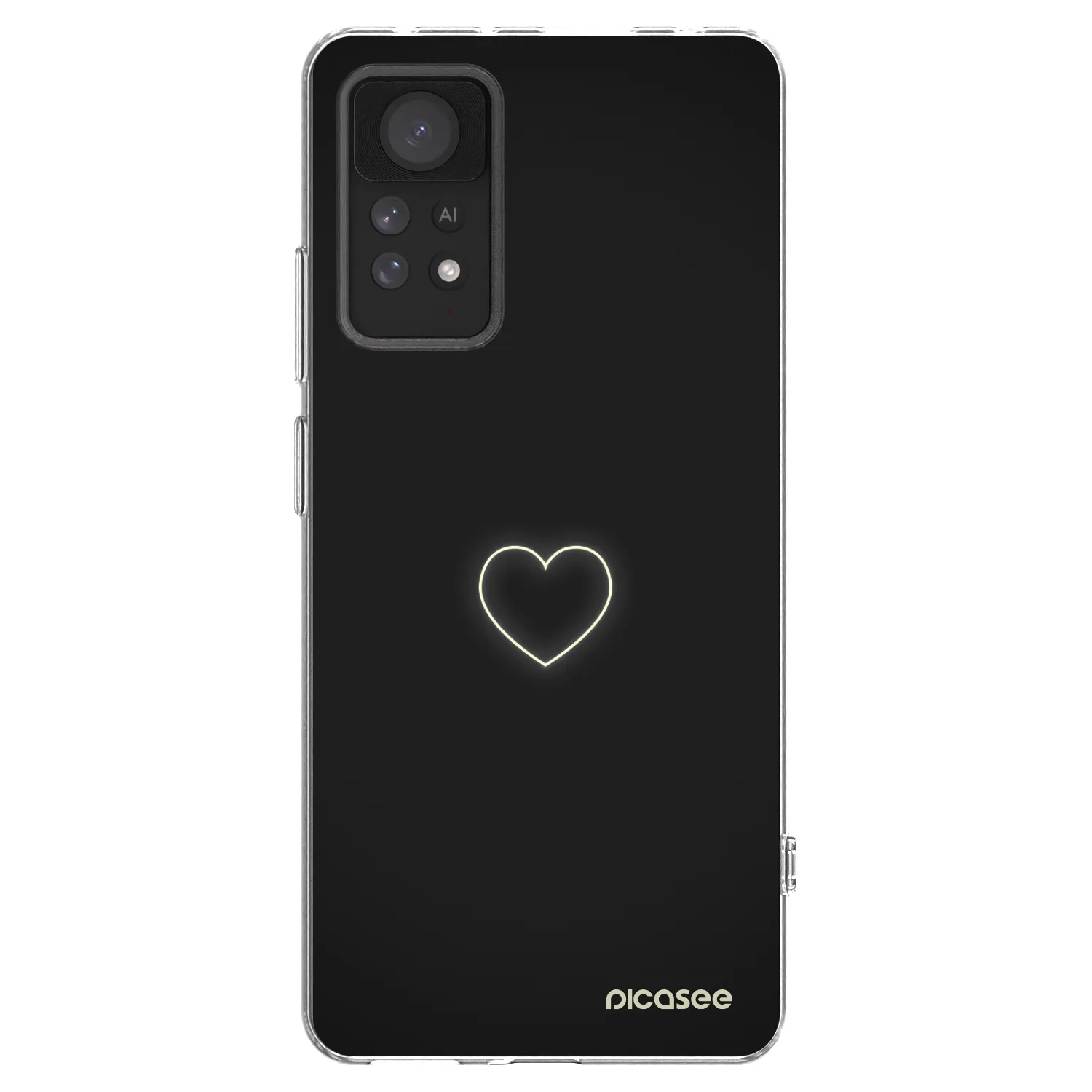 Picasee silikonowe przeźroczyste etui na Xiaomi Redmi Note 11 Pro 5G - Heart