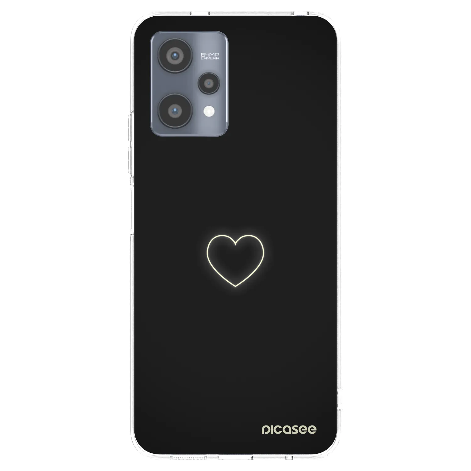 Picasee silikonowe przeźroczyste etui na Realme 9 Pro 5G - Heart