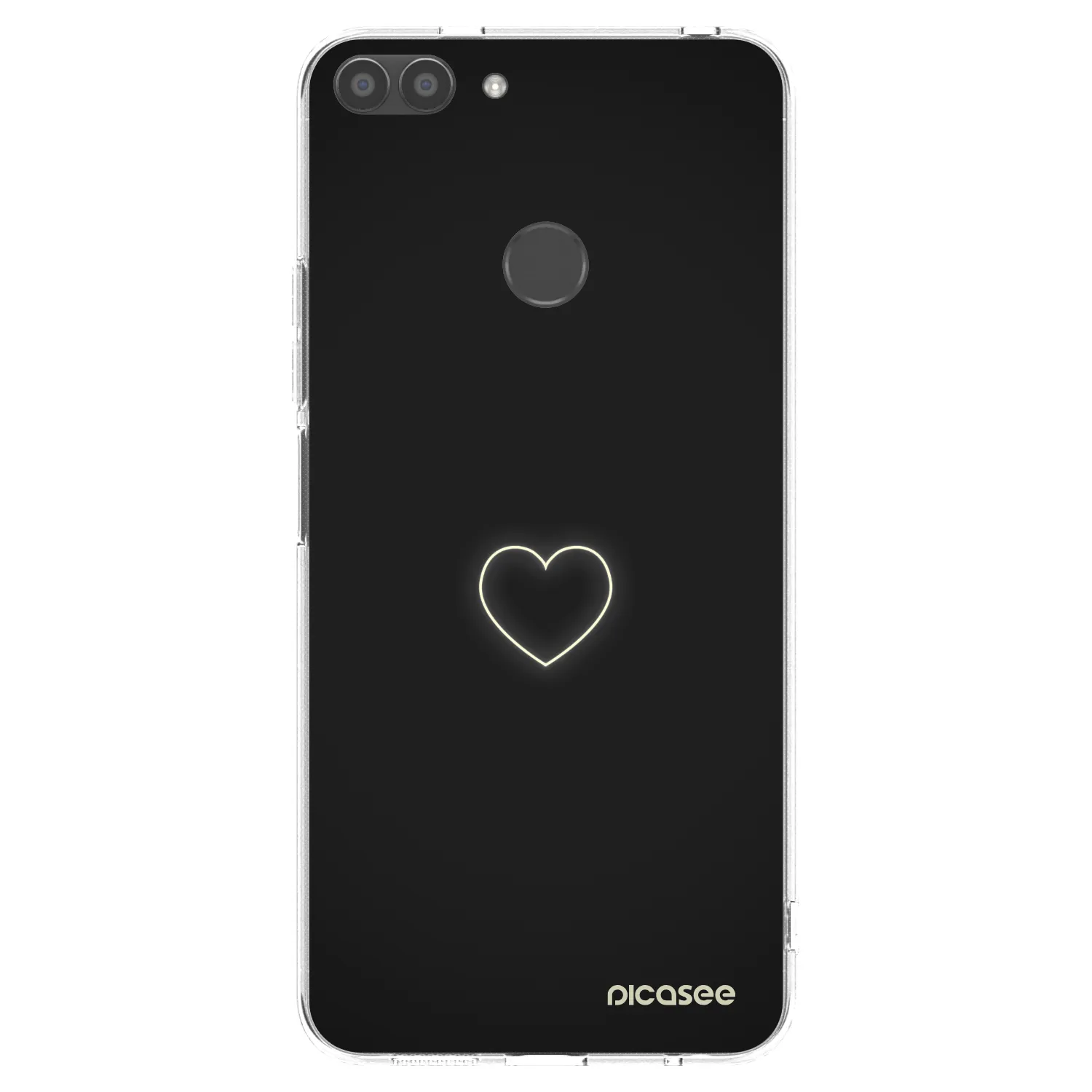 Picasee silikonowe przeźroczyste etui na Huawei P Smart - Heart
