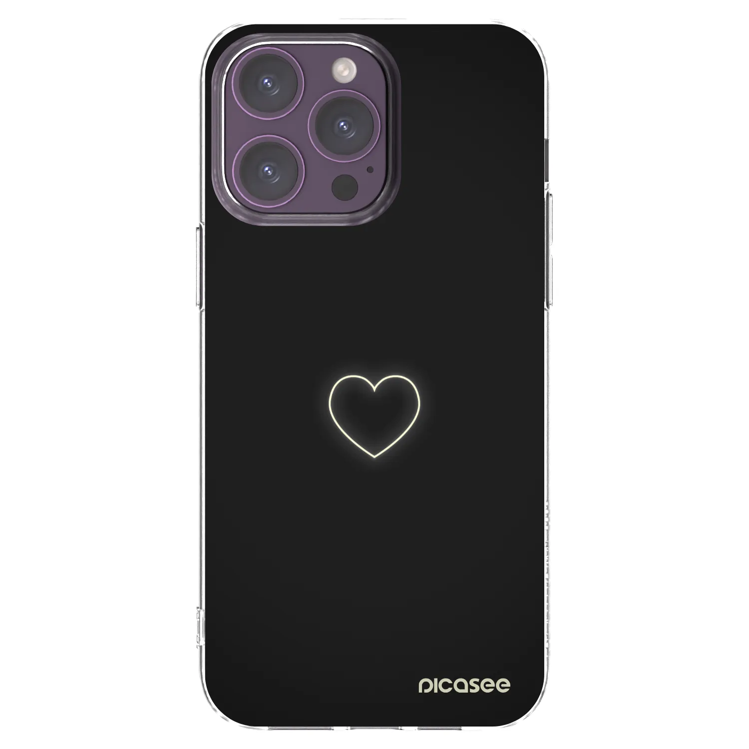 Picasee silikonowe przeźroczyste etui na Apple iPhone 14 Pro Max - Heart