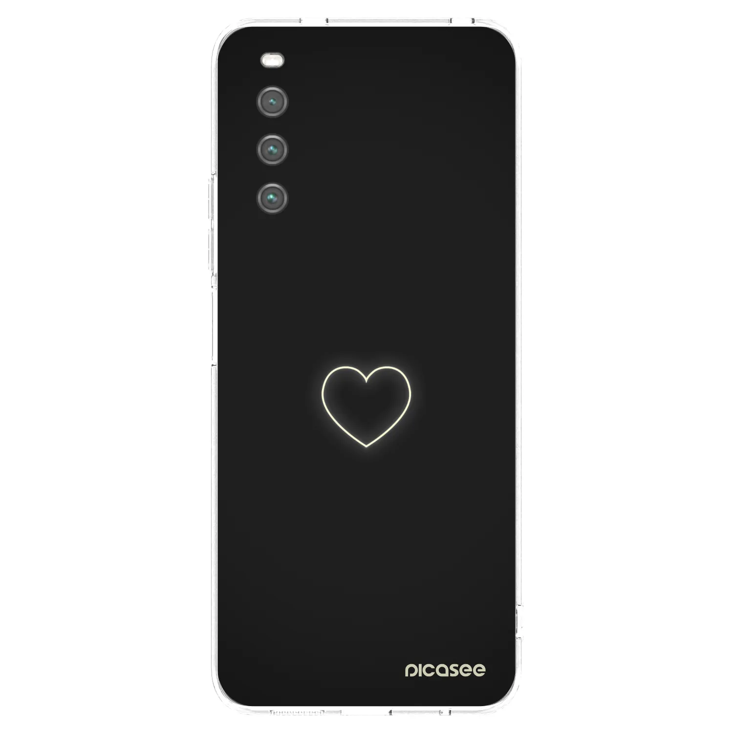 Picasee silikonowe przeźroczyste etui na Sony Xperia 10 IV 5G - Heart