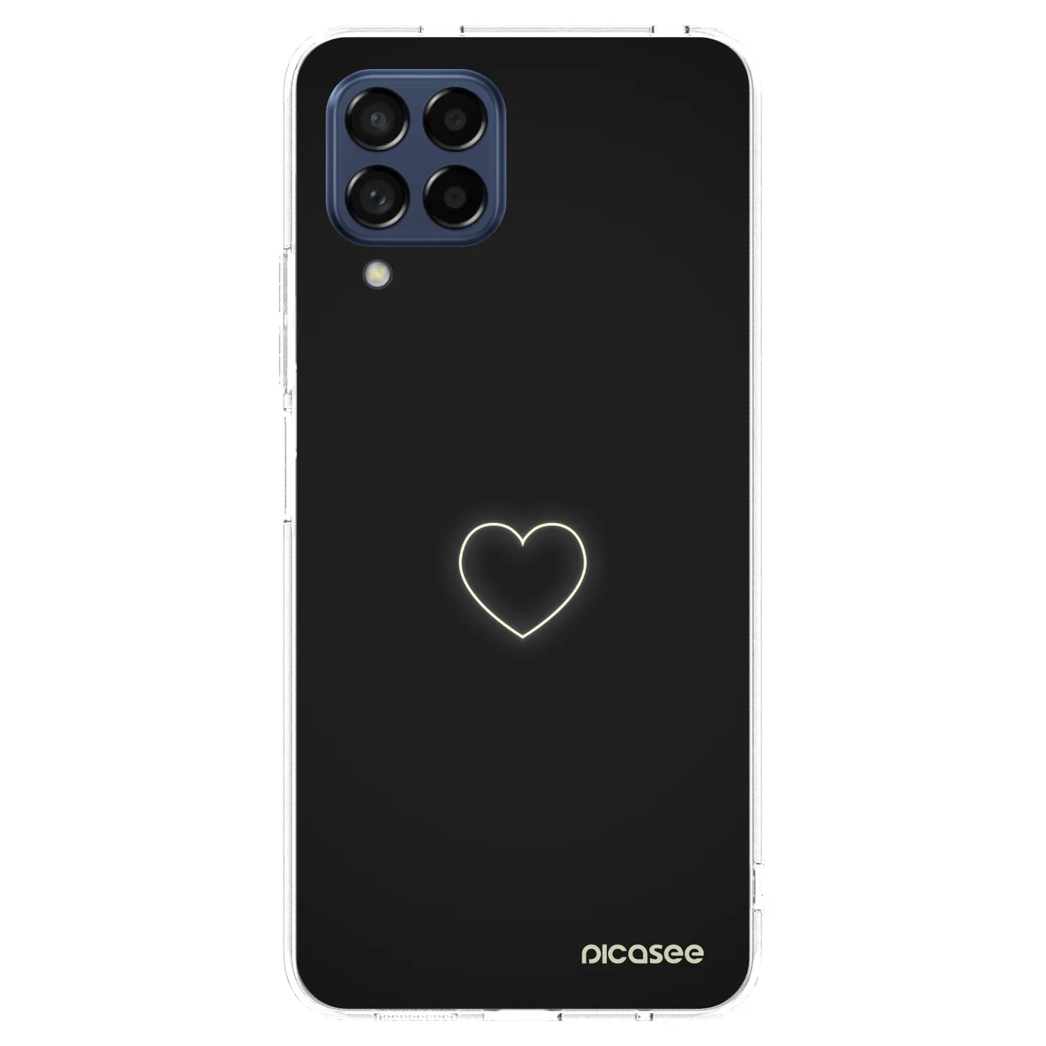 Picasee silikonowe przeźroczyste etui na Samsung Galaxy M53 5G - Heart