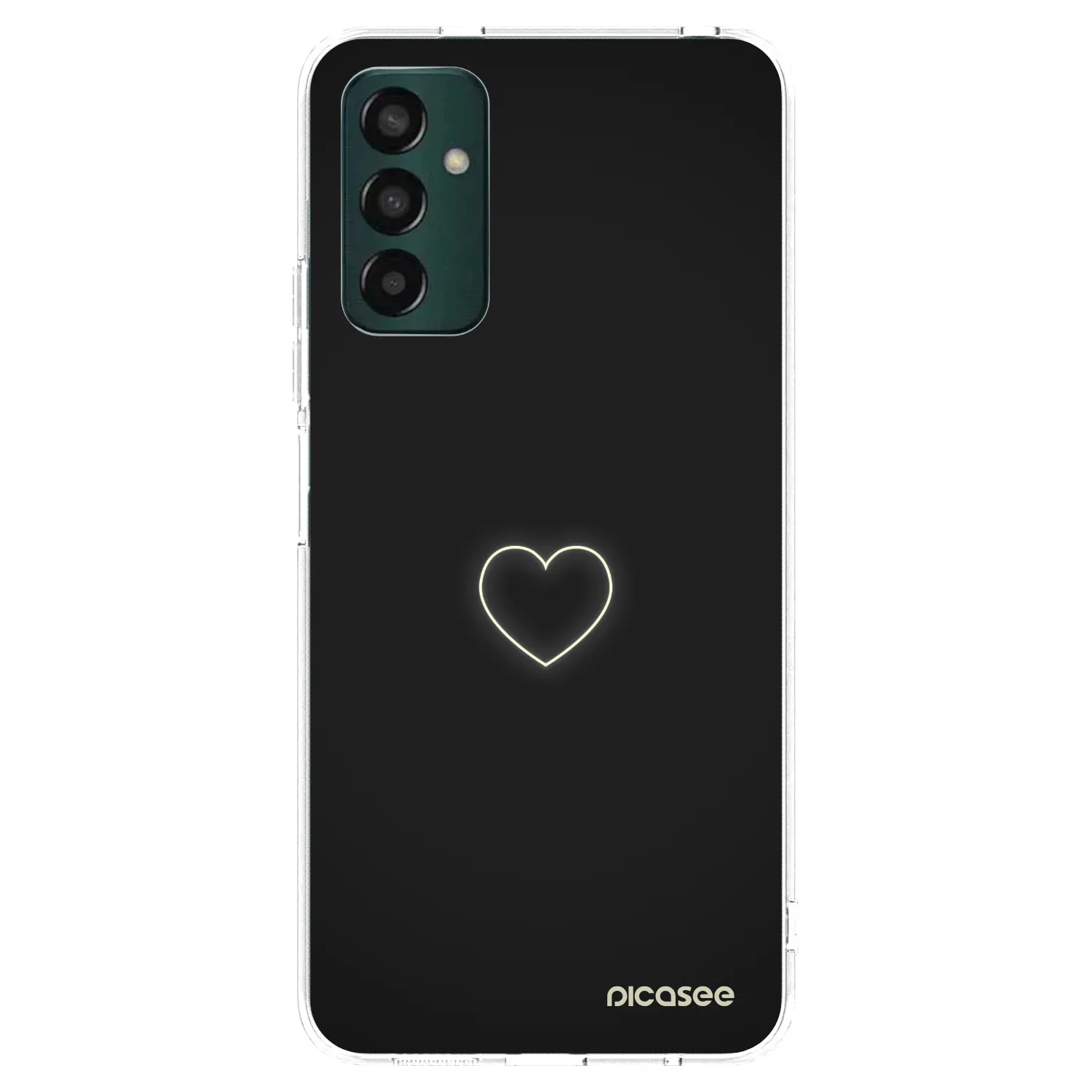 Picasee silikonowe przeźroczyste etui na Samsung Galaxy M13 M135F - Heart