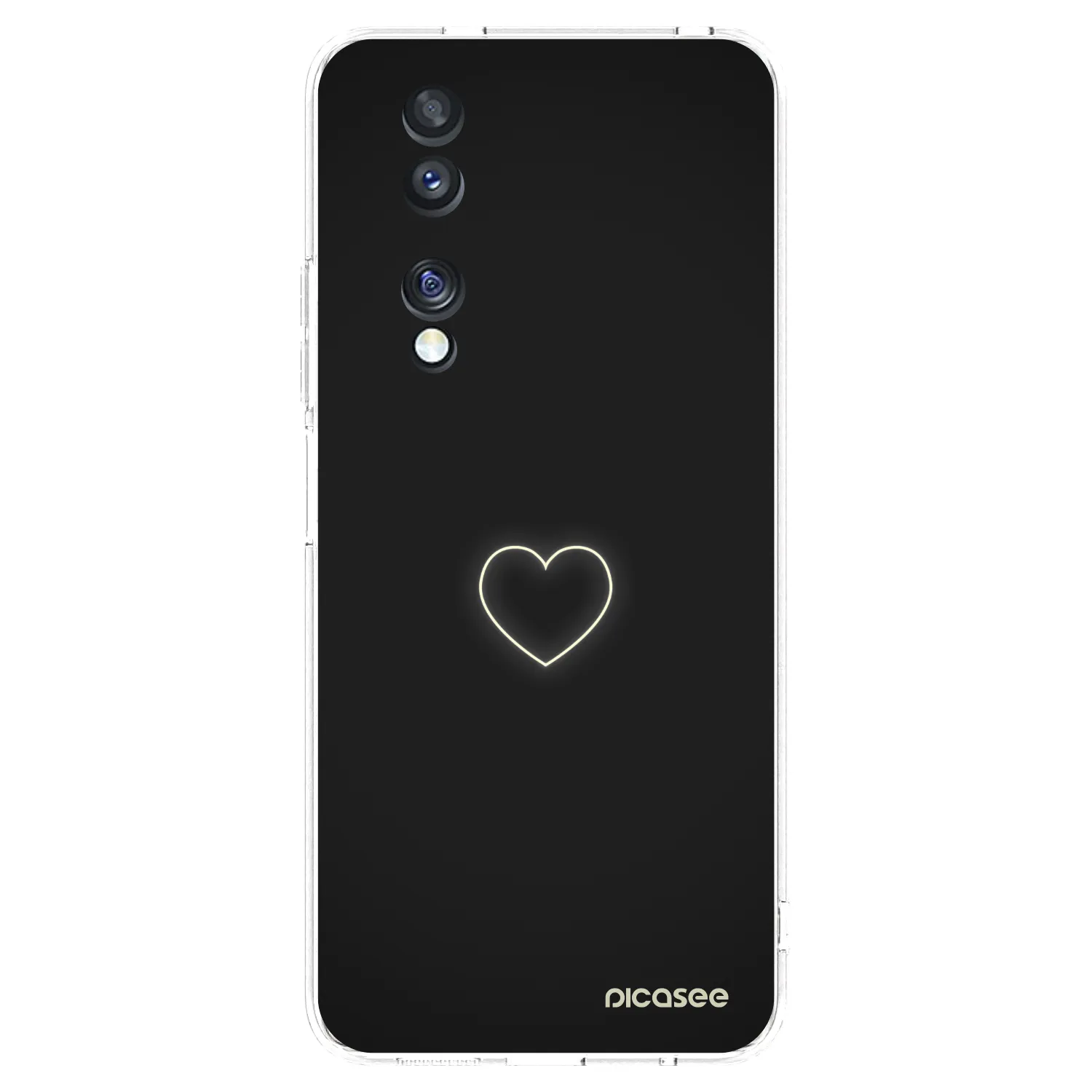 Picasee silikonowe przeźroczyste etui na Honor 70 - Heart