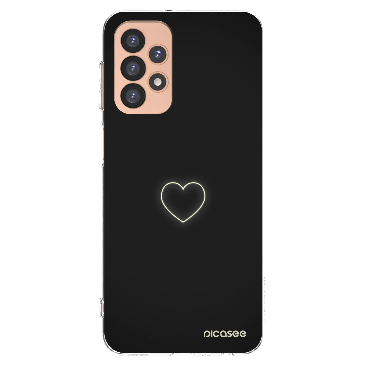 Picasee silikonowe przeźroczyste etui na Samsung Galaxy A23 A236B 5G - Heart