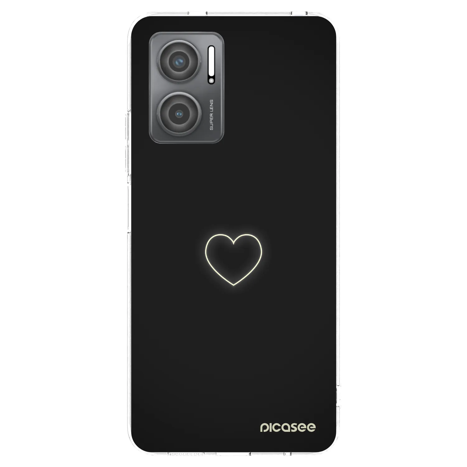 Picasee silikonowe przeźroczyste etui na Xiaomi Redmi 10 5G - Heart