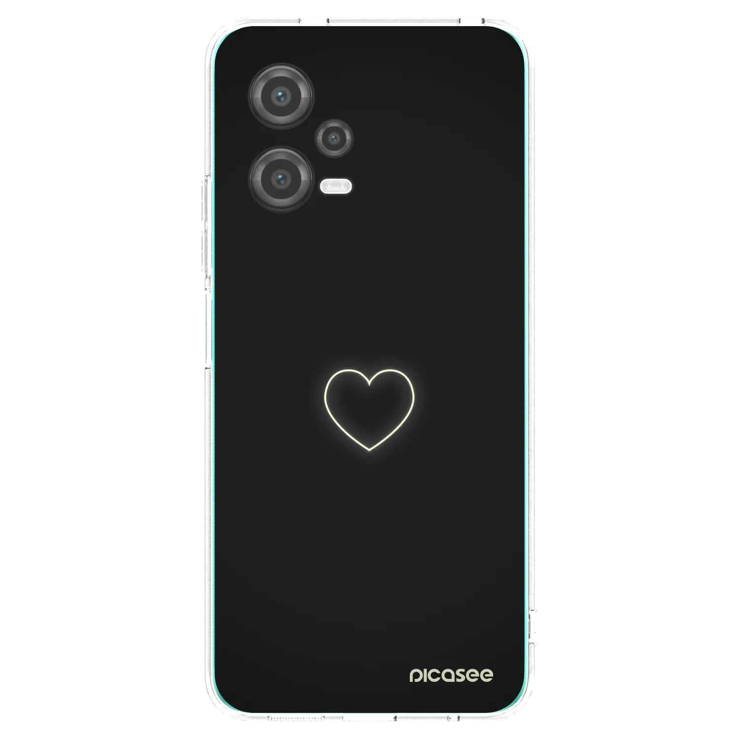 Picasee silikonowe przeźroczyste etui na Xiaomi Poco X5 - Heart