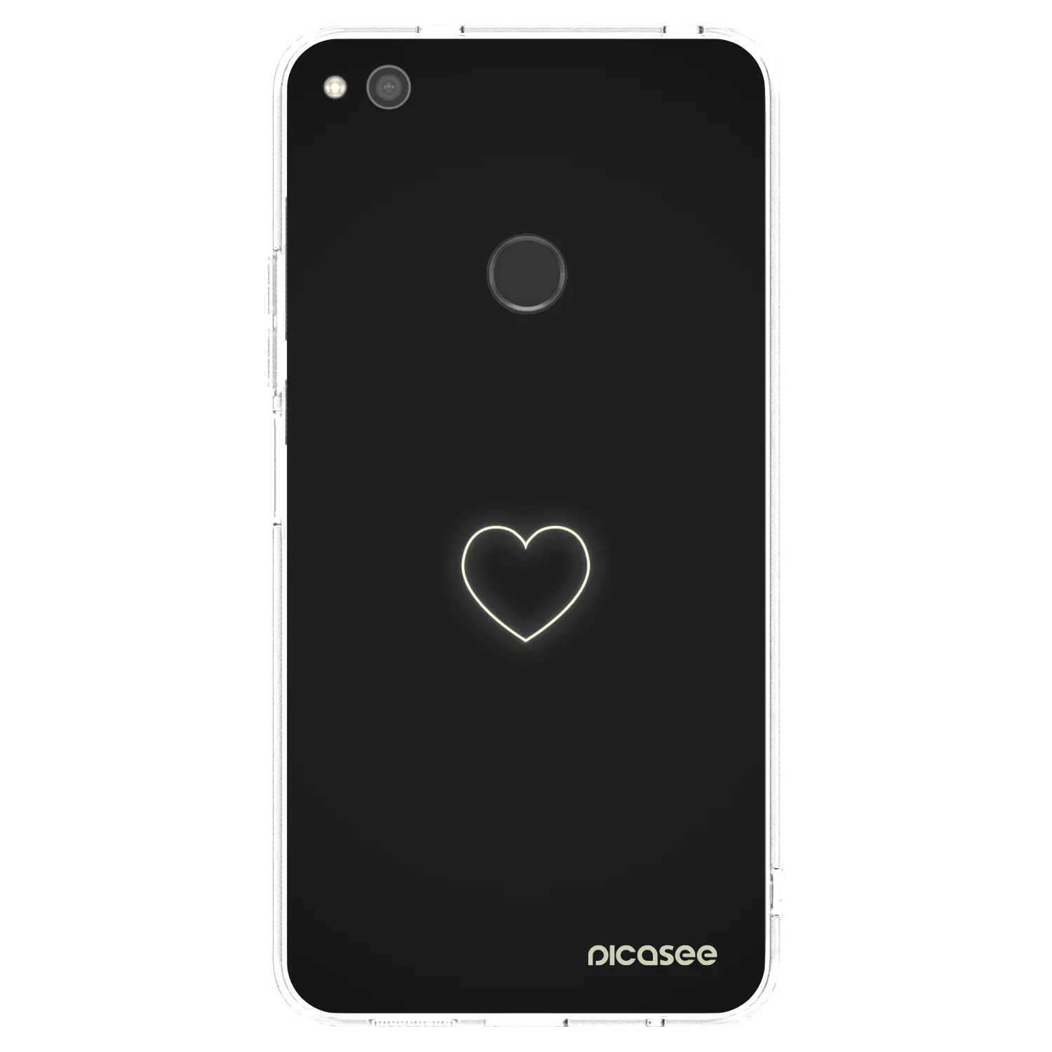 Picasee silikonowe przeźroczyste etui na Huawei P9 Lite 2017 - Heart