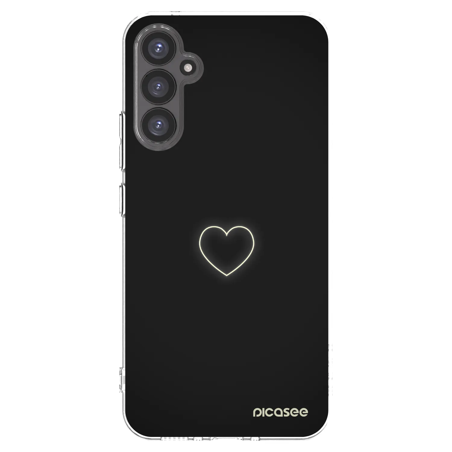Picasee silikonowe przeźroczyste etui na Samsung Galaxy A34 5G A346B - Heart