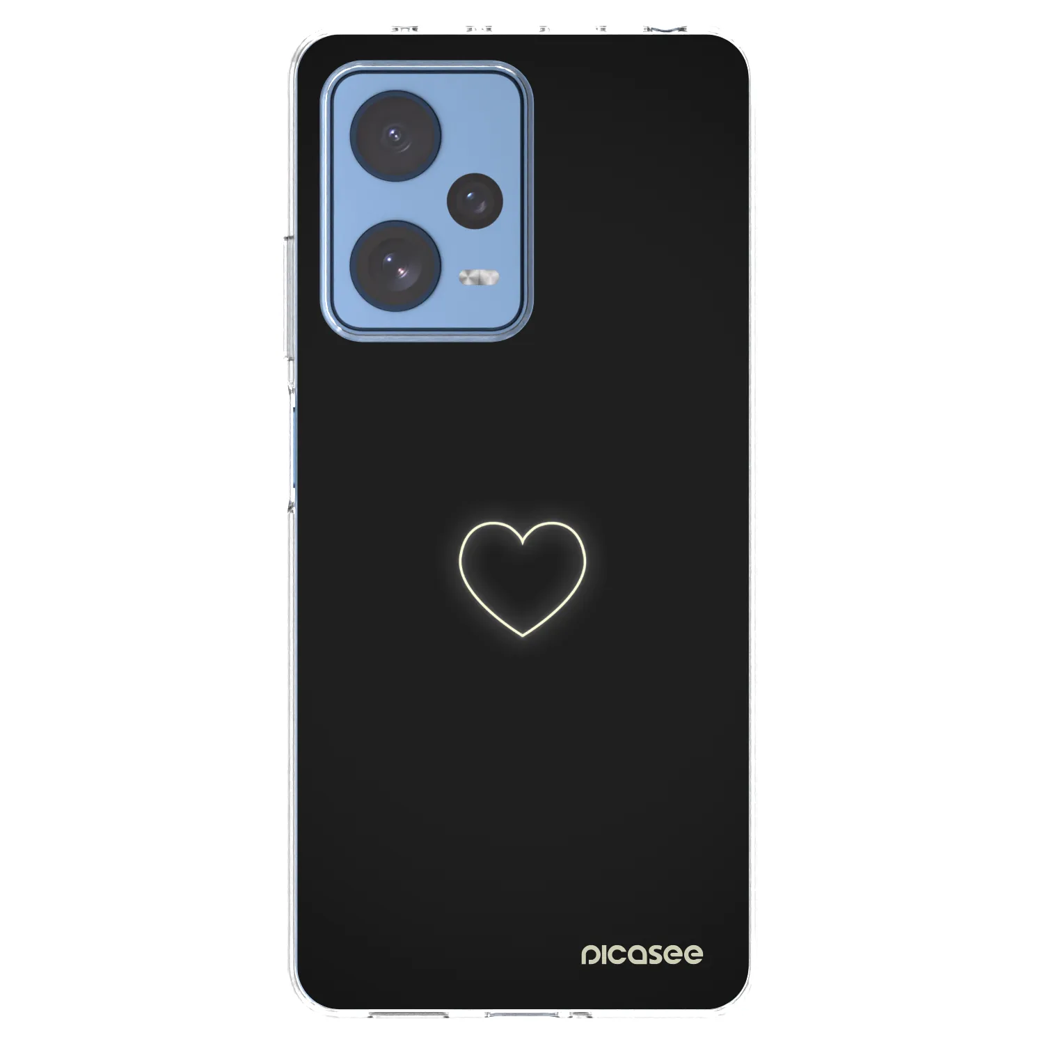 Picasee silikonowe przeźroczyste etui na Xiaomi Redmi Note 12 Pro 5G - Heart