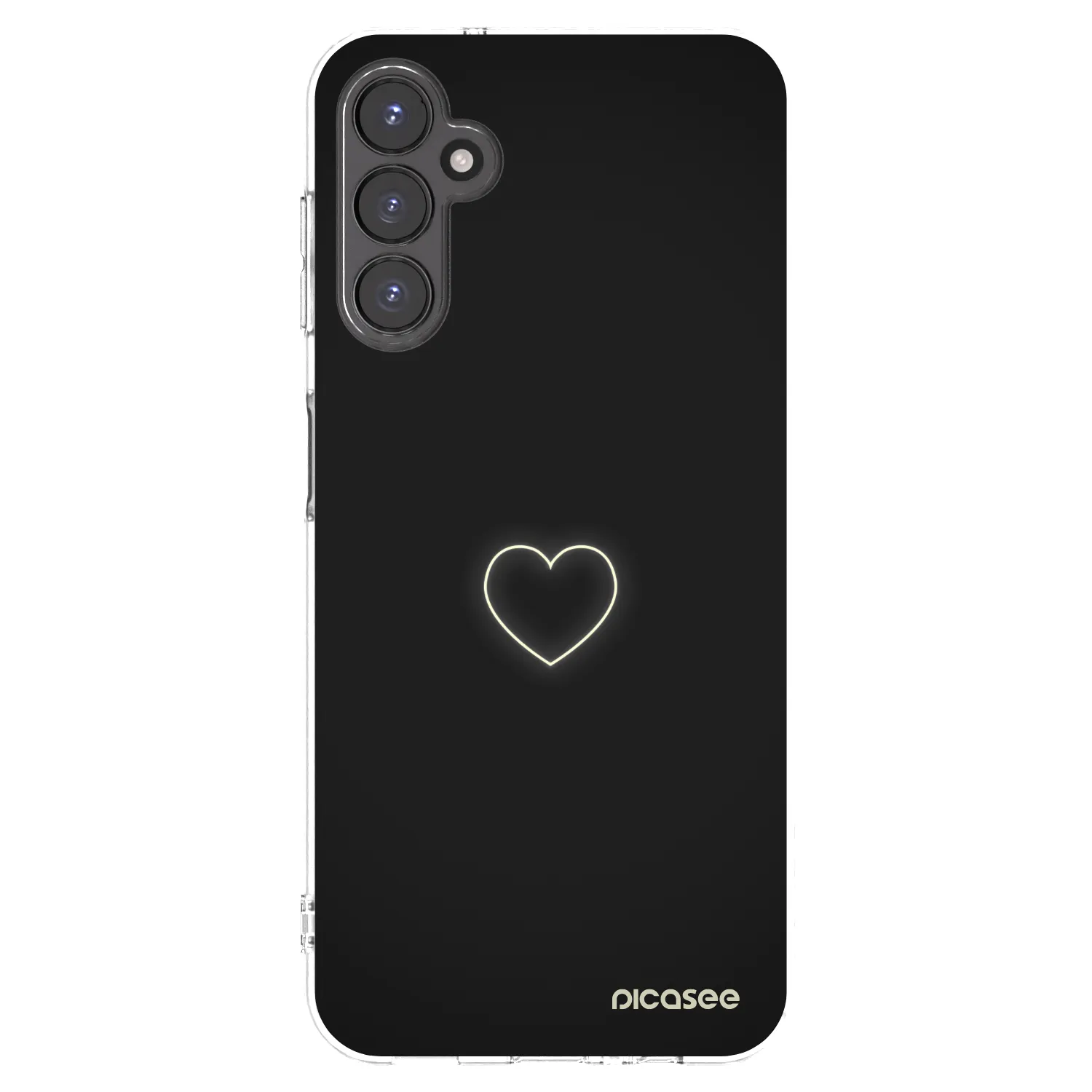 Picasee silikonowe przeźroczyste etui na Samsung Galaxy A14 4G A145R - Heart
