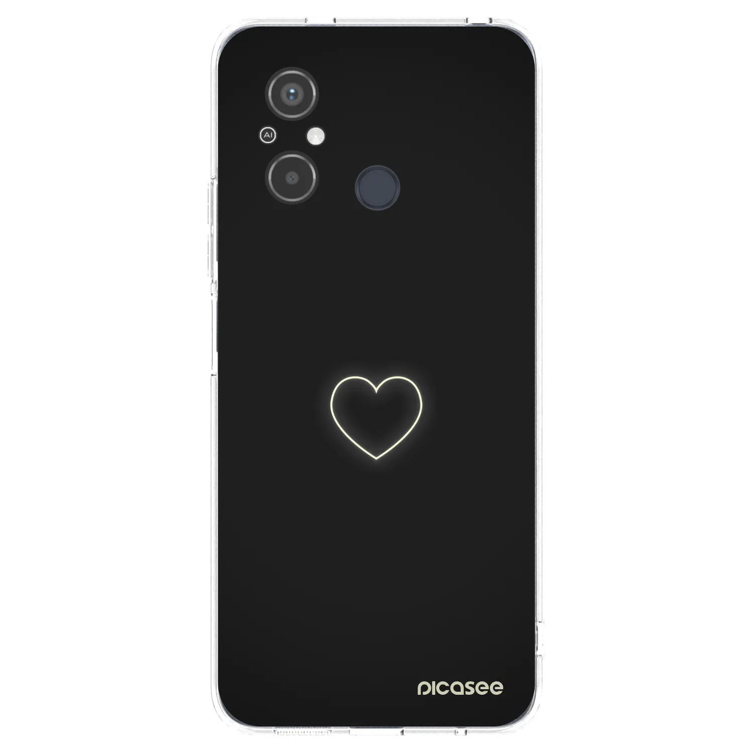 Picasee silikonowe przeźroczyste etui na Xiaomi Redmi 12C - Heart