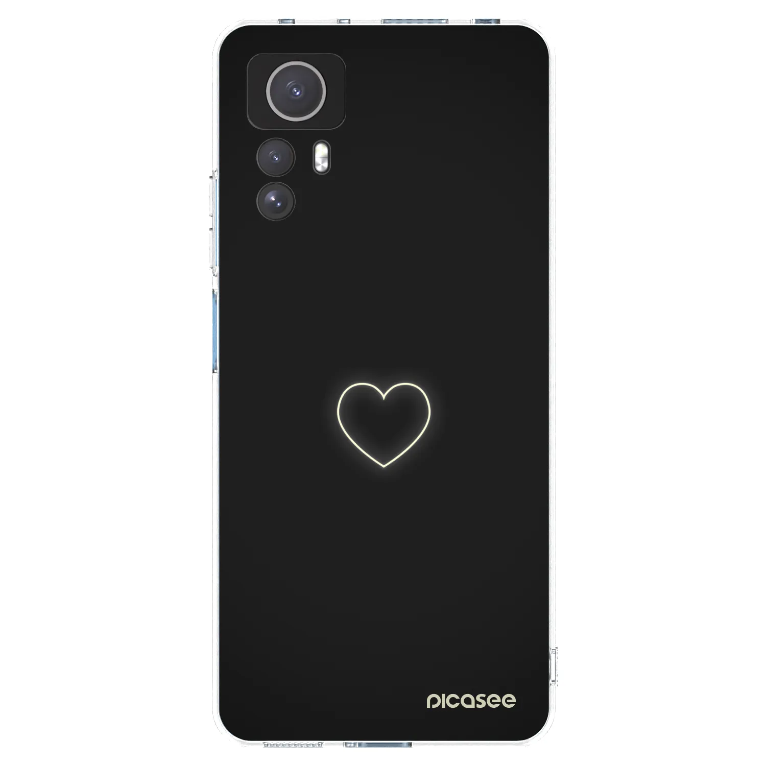 Picasee silikonowe przeźroczyste etui na Xiaomi Redmi Note 12S - Heart