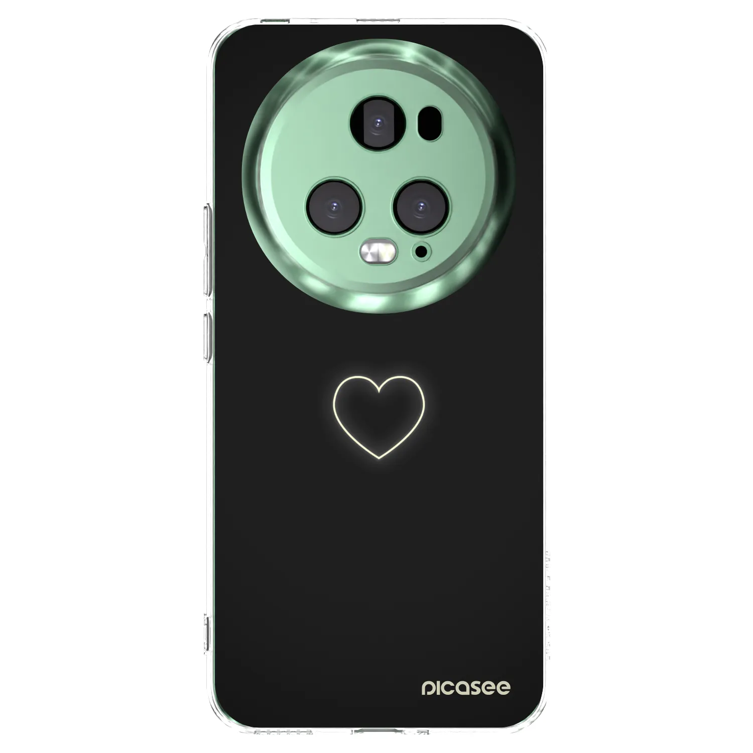 Picasee silikonowe przeźroczyste etui na Honor Magic5 Pro - Heart