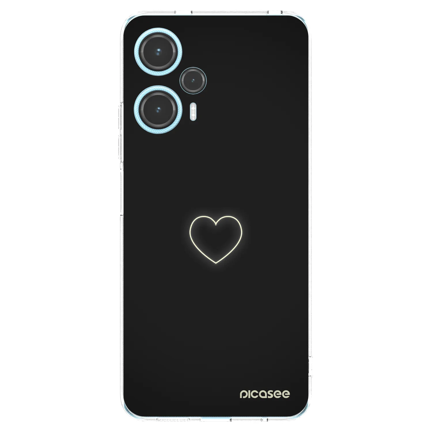 Picasee silikonowe przeźroczyste etui na Xiaomi Poco F5 - Heart