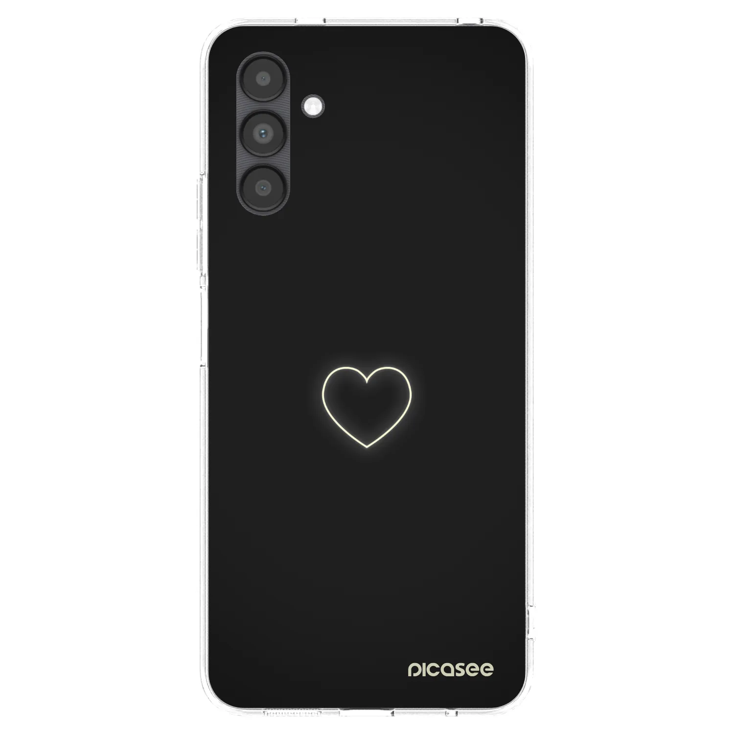 Picasee silikonowe przeźroczyste etui na Samsung Galaxy A04s A047F - Heart