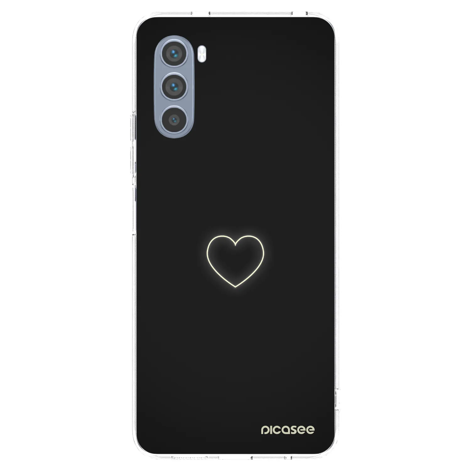 Picasee silikonowe przeźroczyste etui na Motorola Moto G62 - Heart