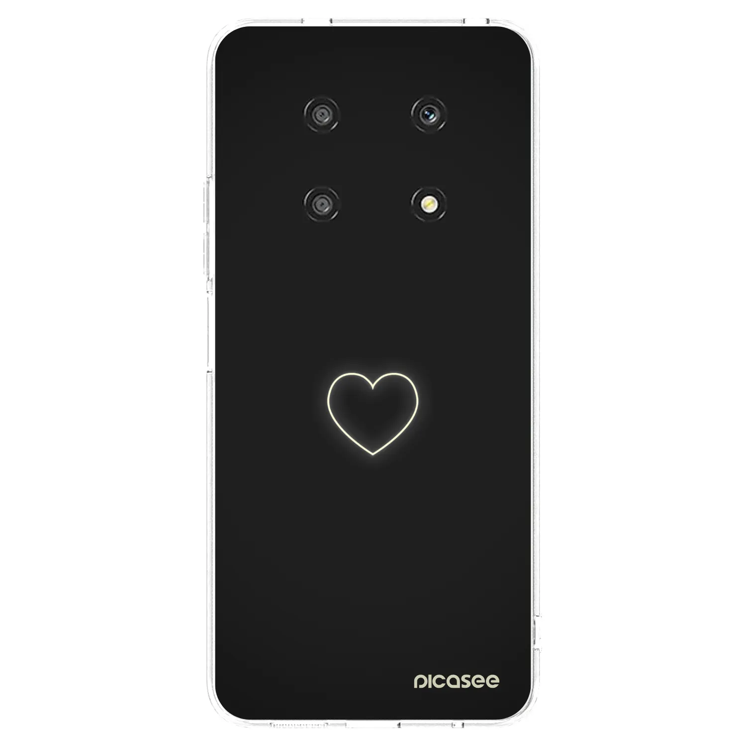 Picasee silikonowe przeźroczyste etui na Honor Magic4 Lite 5G - Heart