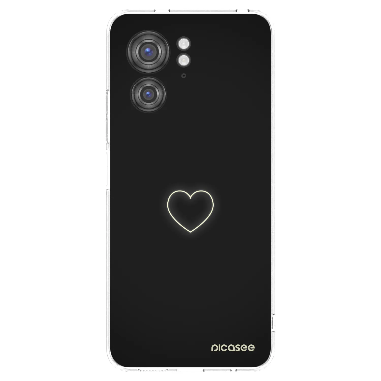 Picasee silikonowe przeźroczyste etui na Motorola Edge 40 - Heart