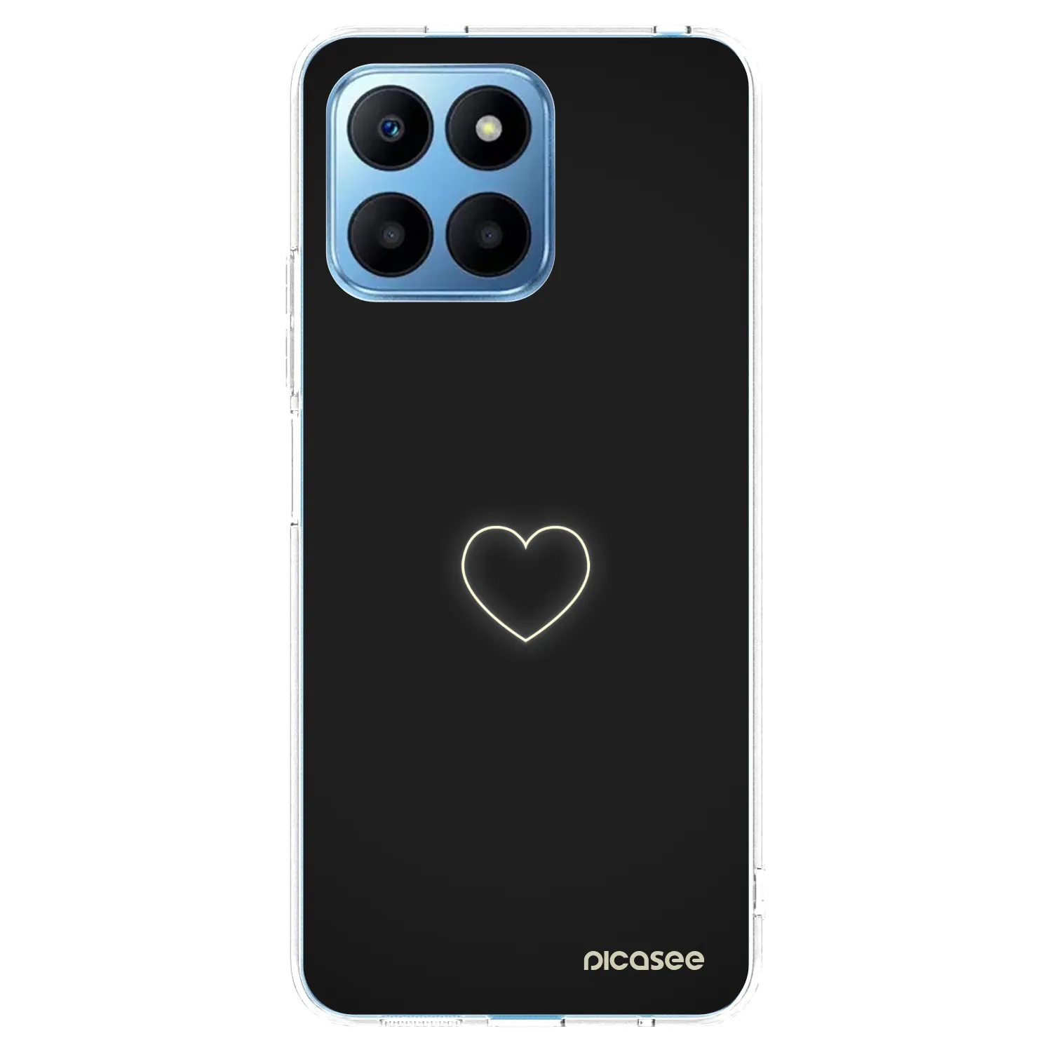 Picasee silikonowe przeźroczyste etui na Honor 70 Lite - Heart