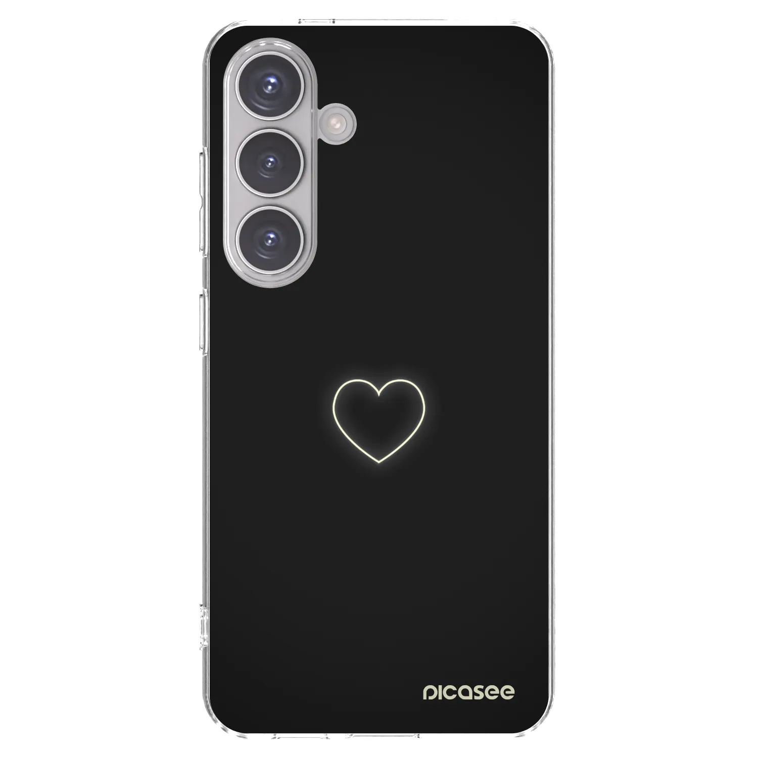 Picasee silikonowe przeźroczyste etui na Samsung Galaxy S24 S921B 5G - Heart