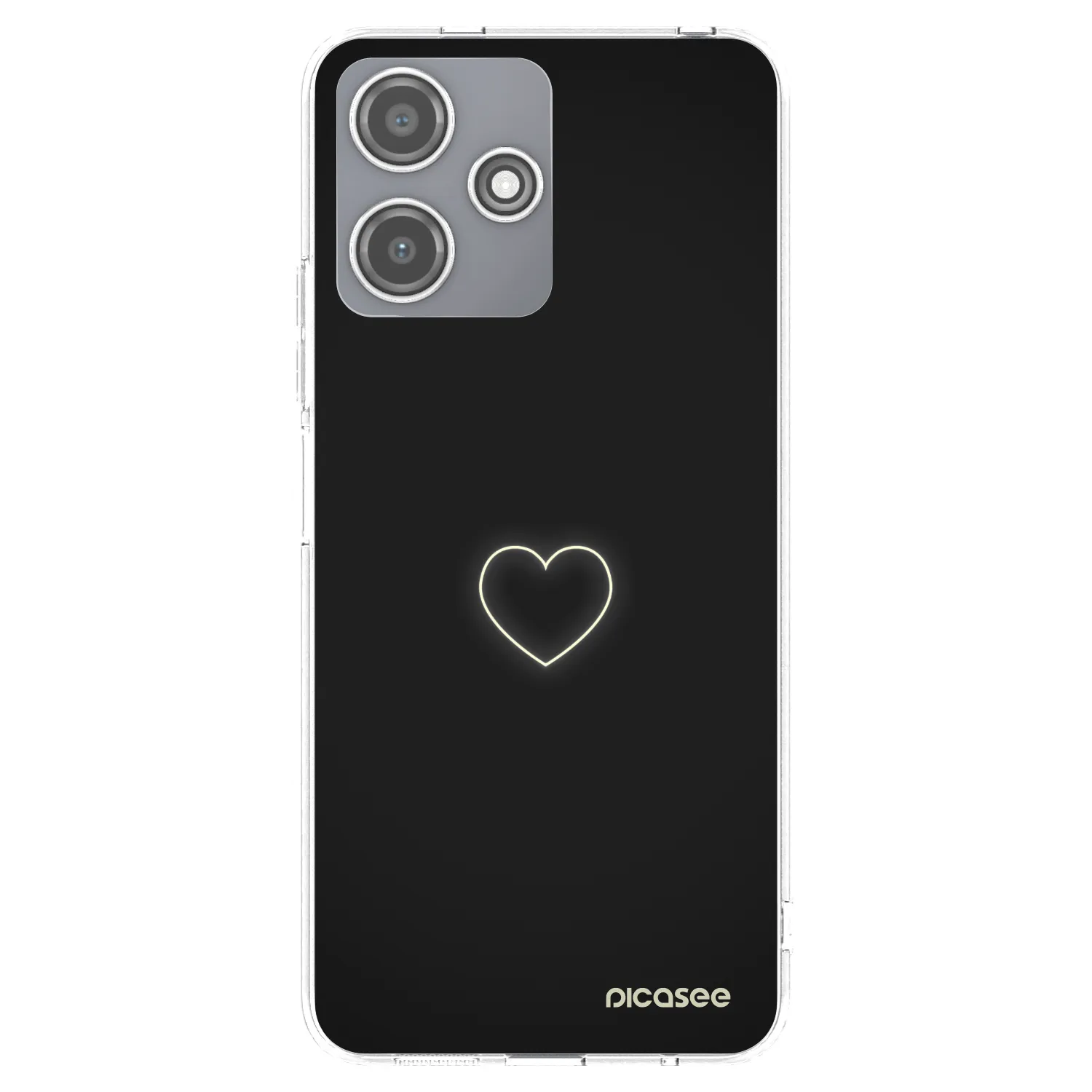 Picasee silikonowe przeźroczyste etui na Xiaomi Redmi 12 5G - Heart
