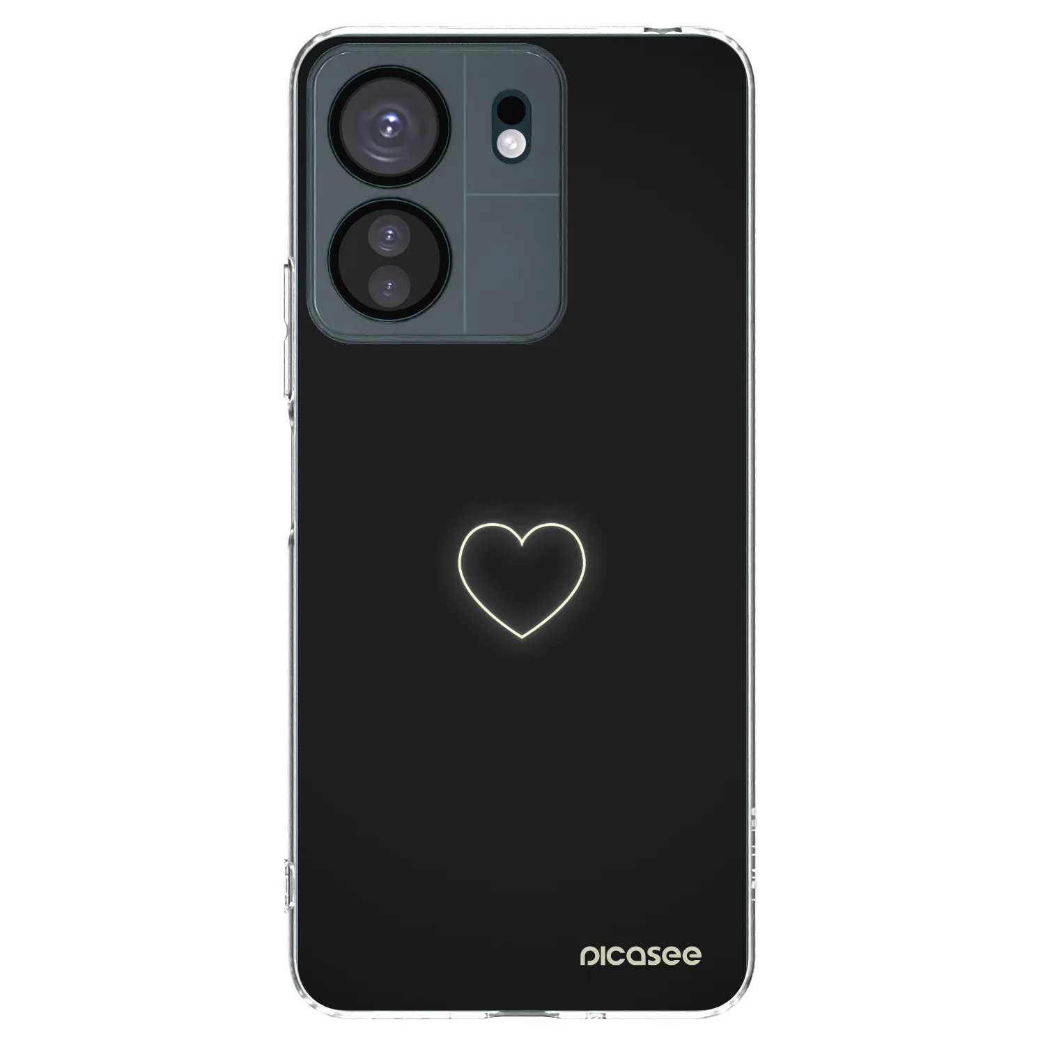 Picasee silikonowe przeźroczyste etui na Xiaomi Redmi 13C 4G - Heart