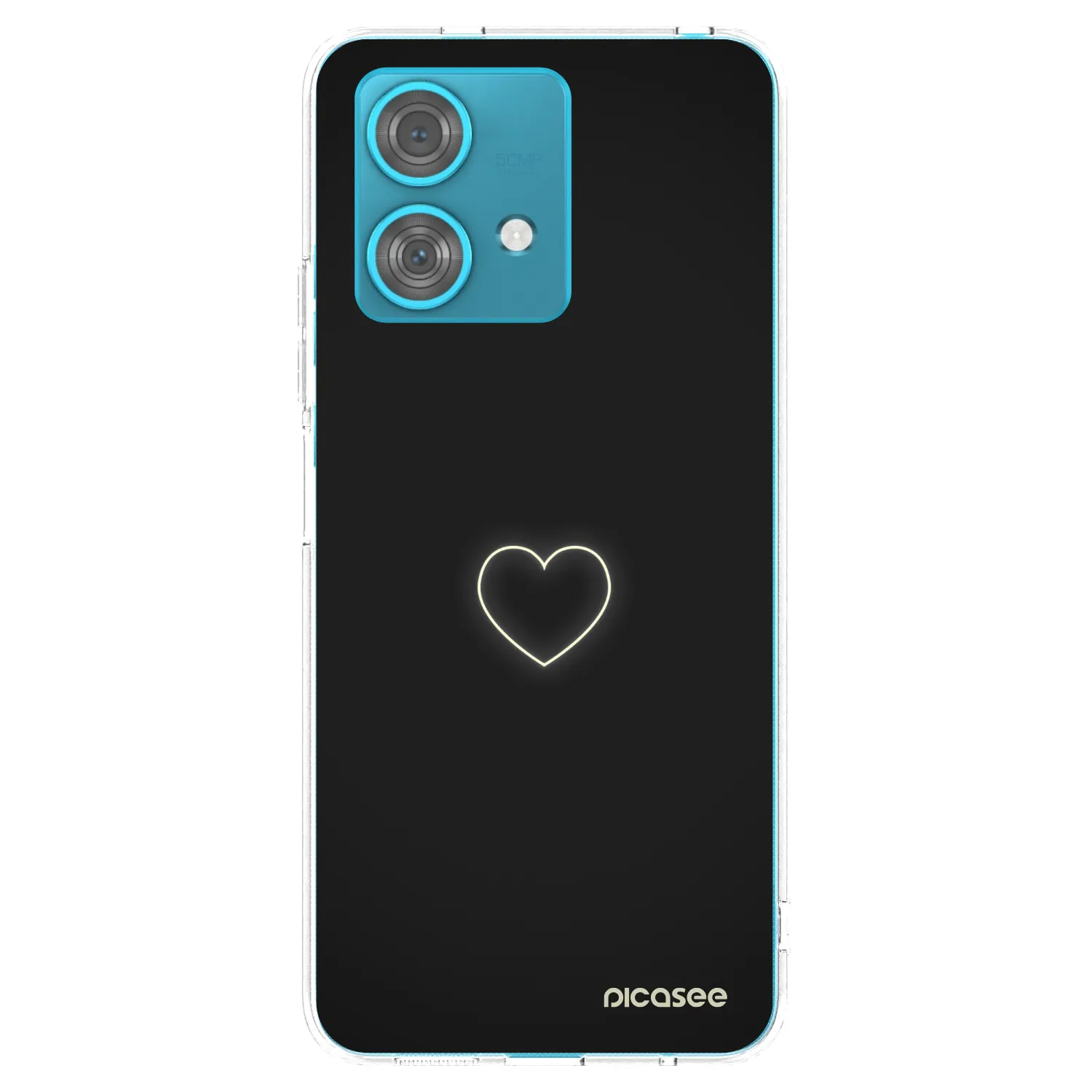 Picasee silikonowe przeźroczyste etui na Motorola Edge 40 Neo - Heart