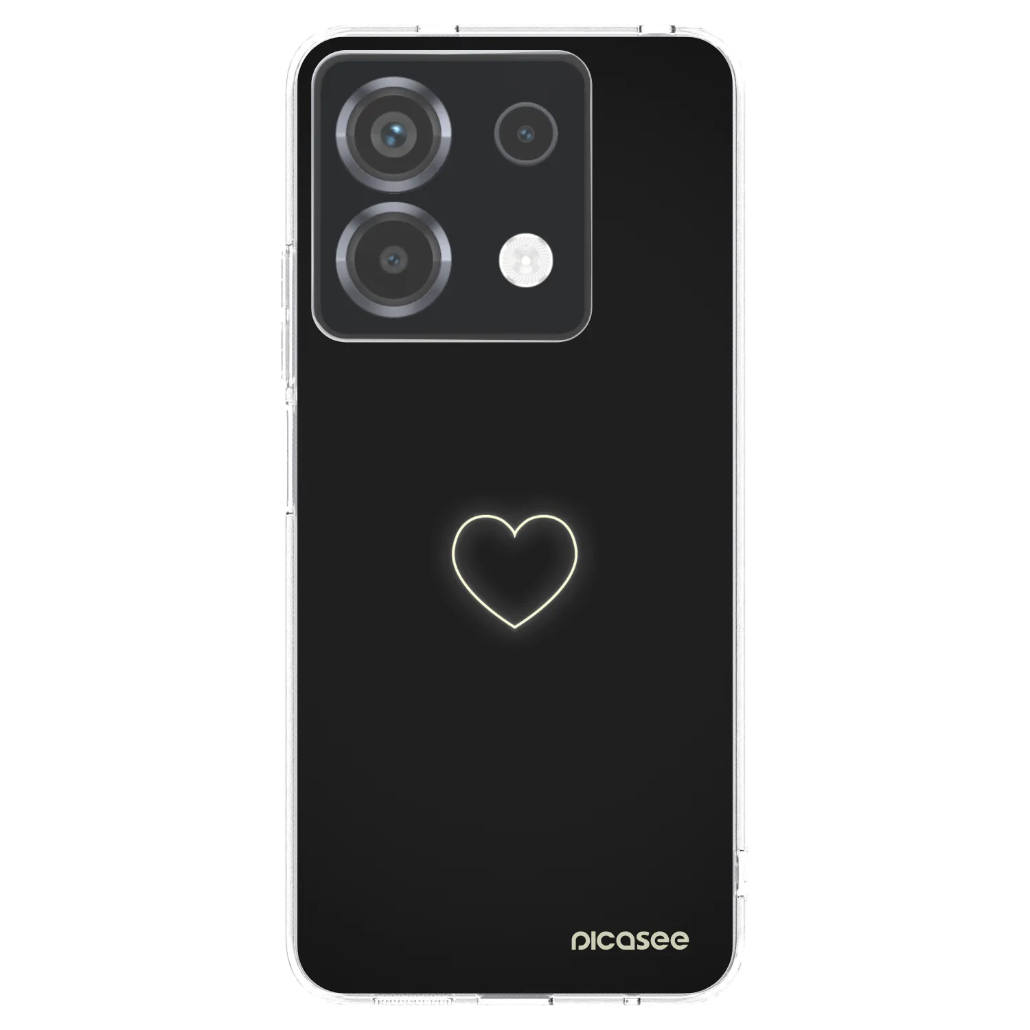 Picasee silikonowe przeźroczyste etui na Xiaomi Poco X6 - Heart
