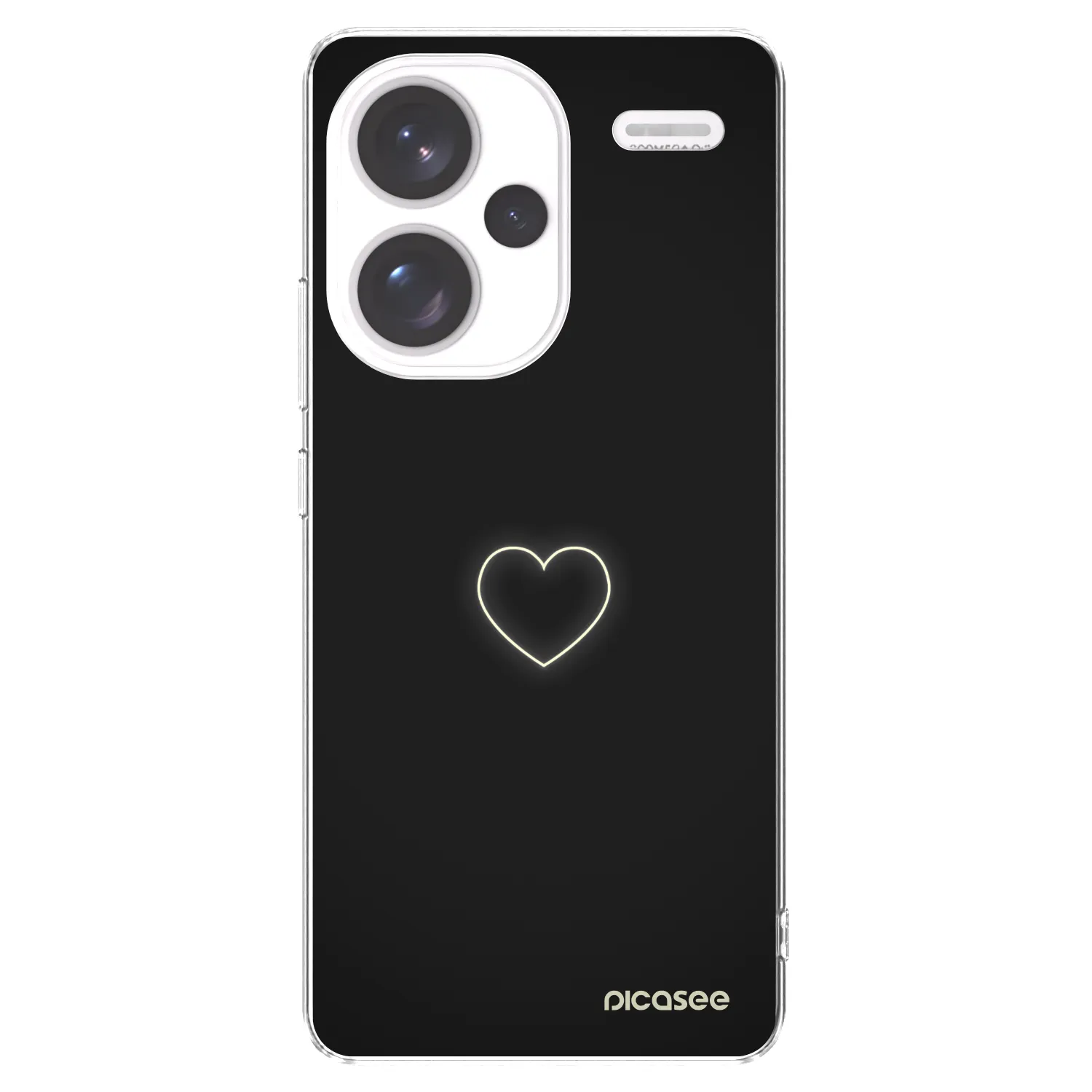 Picasee silikonowe przeźroczyste etui na Xiaomi Redmi Note 13 Pro+ 5G - Heart
