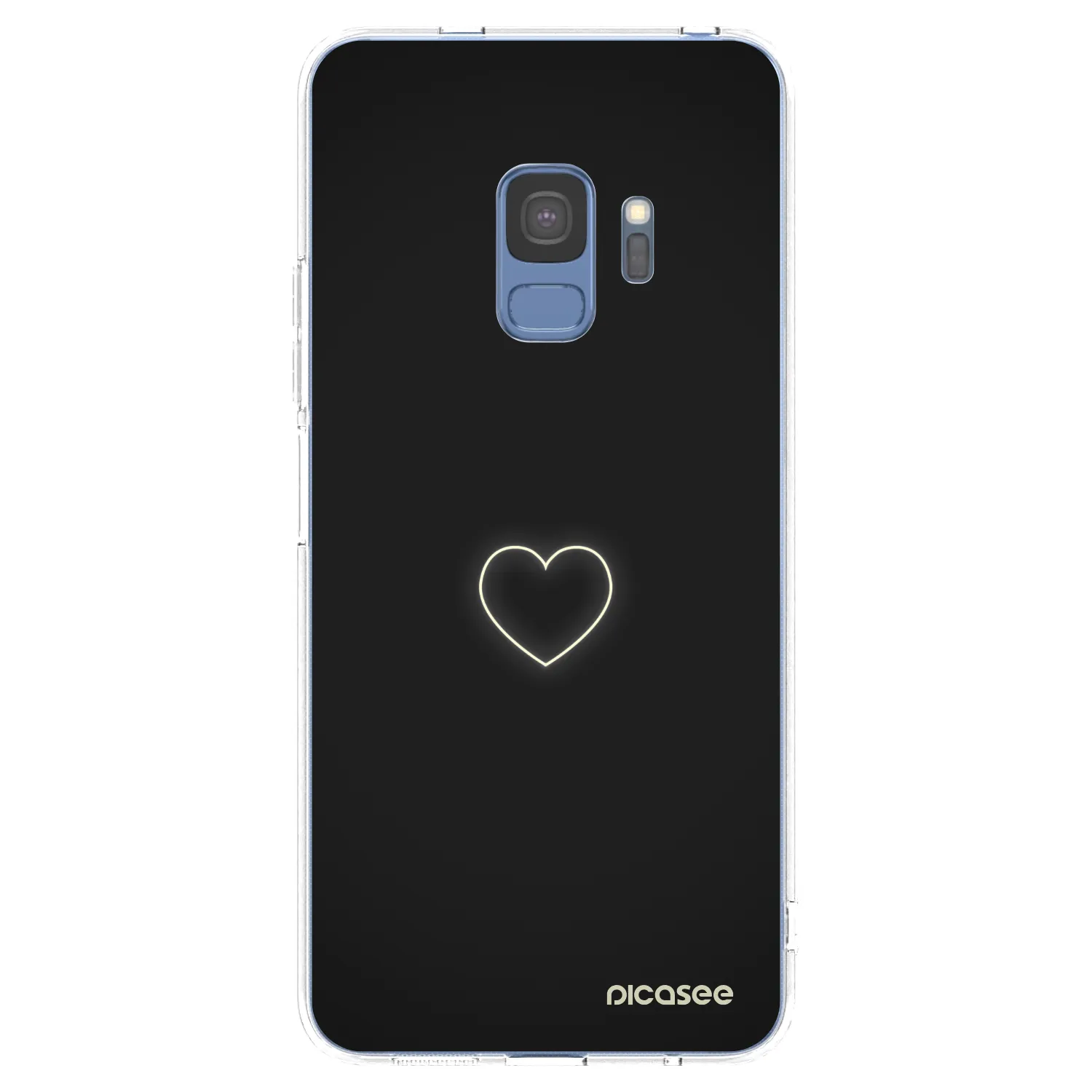 Picasee silikonowe przeźroczyste etui na Samsung Galaxy S9 G960F - Heart