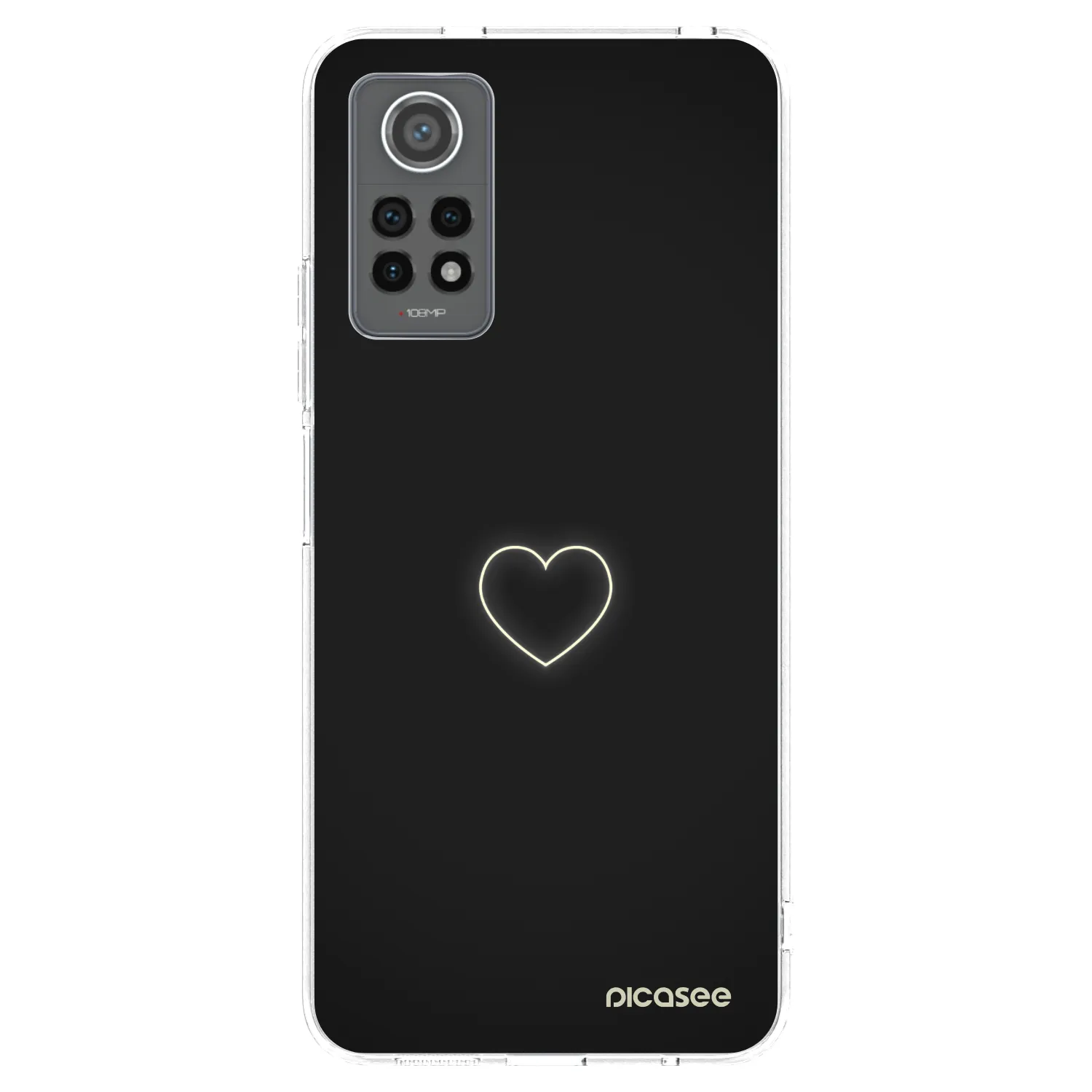 Picasee silikonowe przeźroczyste etui na Xiaomi Redmi Note 12 Pro 4G - Heart