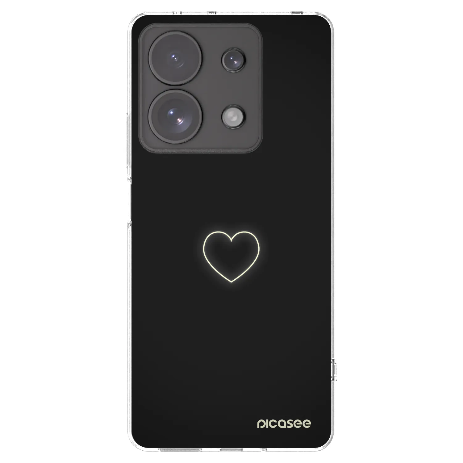 Picasee silikonowe przeźroczyste etui na Xiaomi Redmi Note 13 Pro 4G - Heart