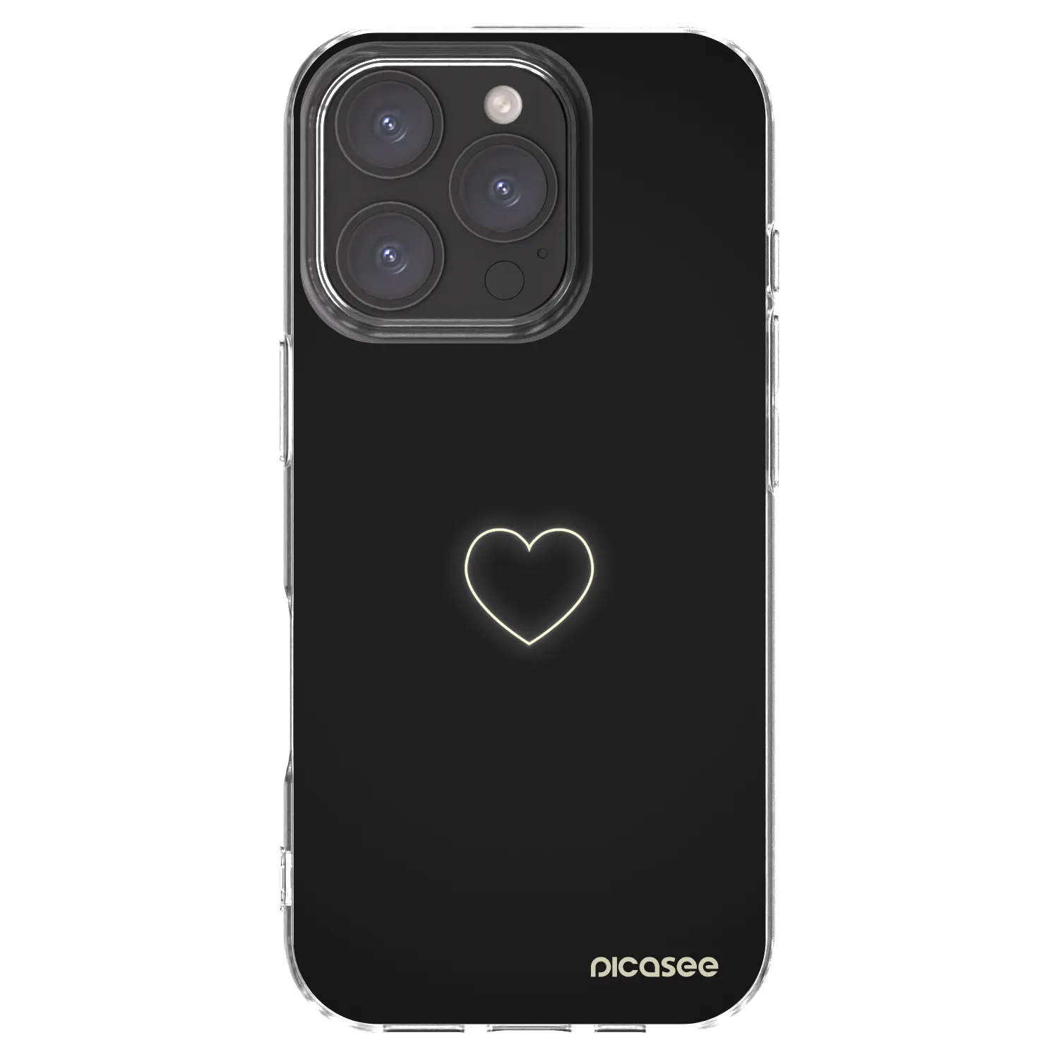 Picasee silikonowe przeźroczyste etui na Apple iPhone 16 Pro - Heart