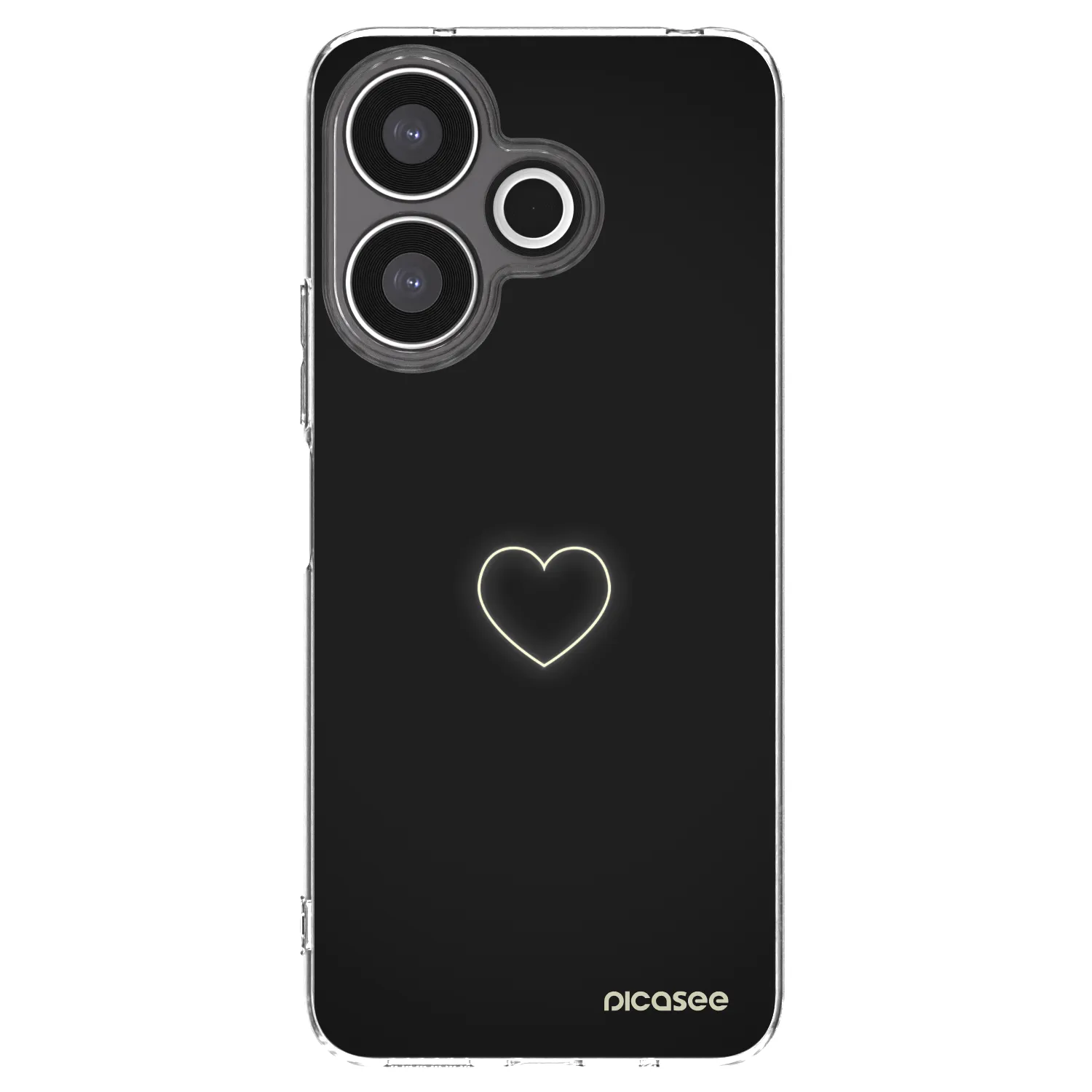 Picasee silikonowe przeźroczyste etui na Xiaomi Redmi 13 4G - Heart
