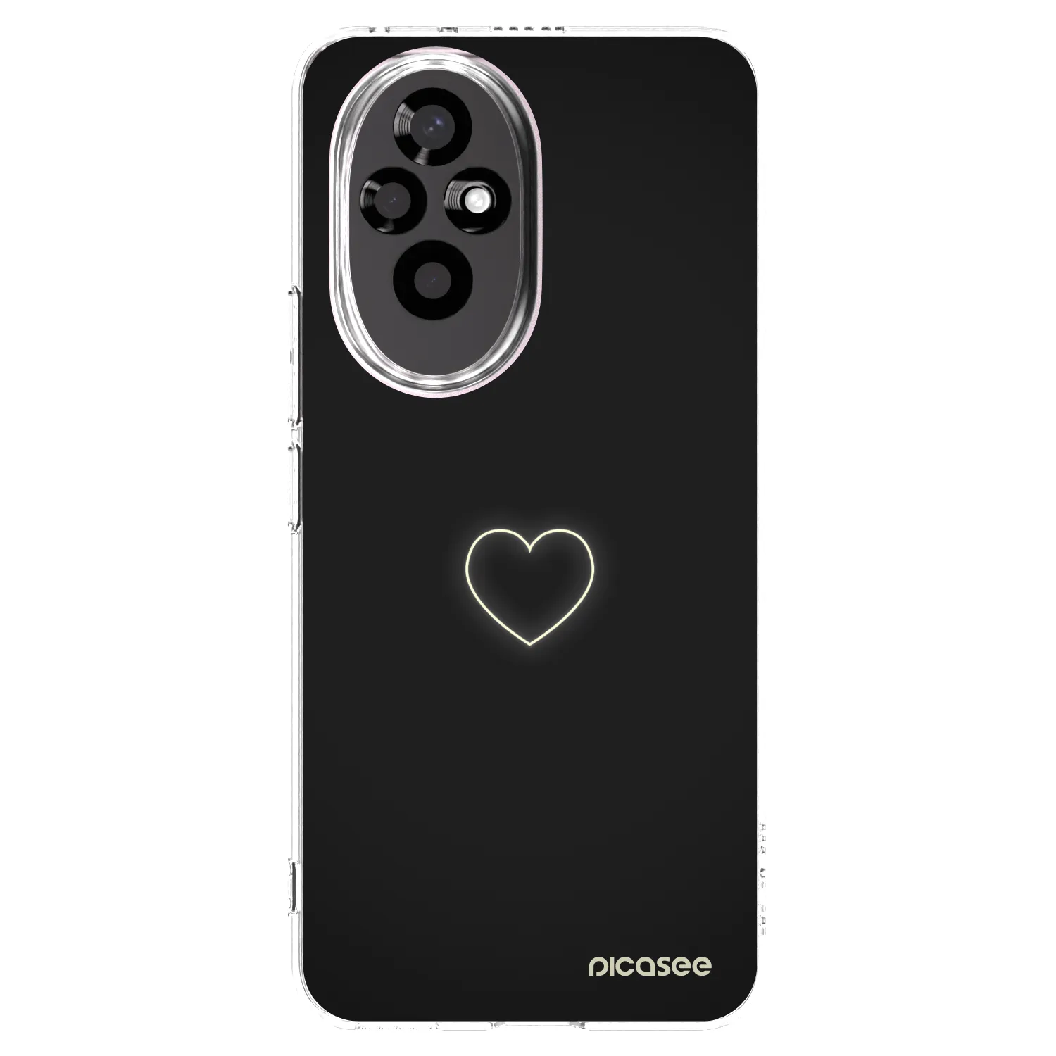 Picasee silikonowe przeźroczyste etui na Honor 200 Pro 5G - Heart
