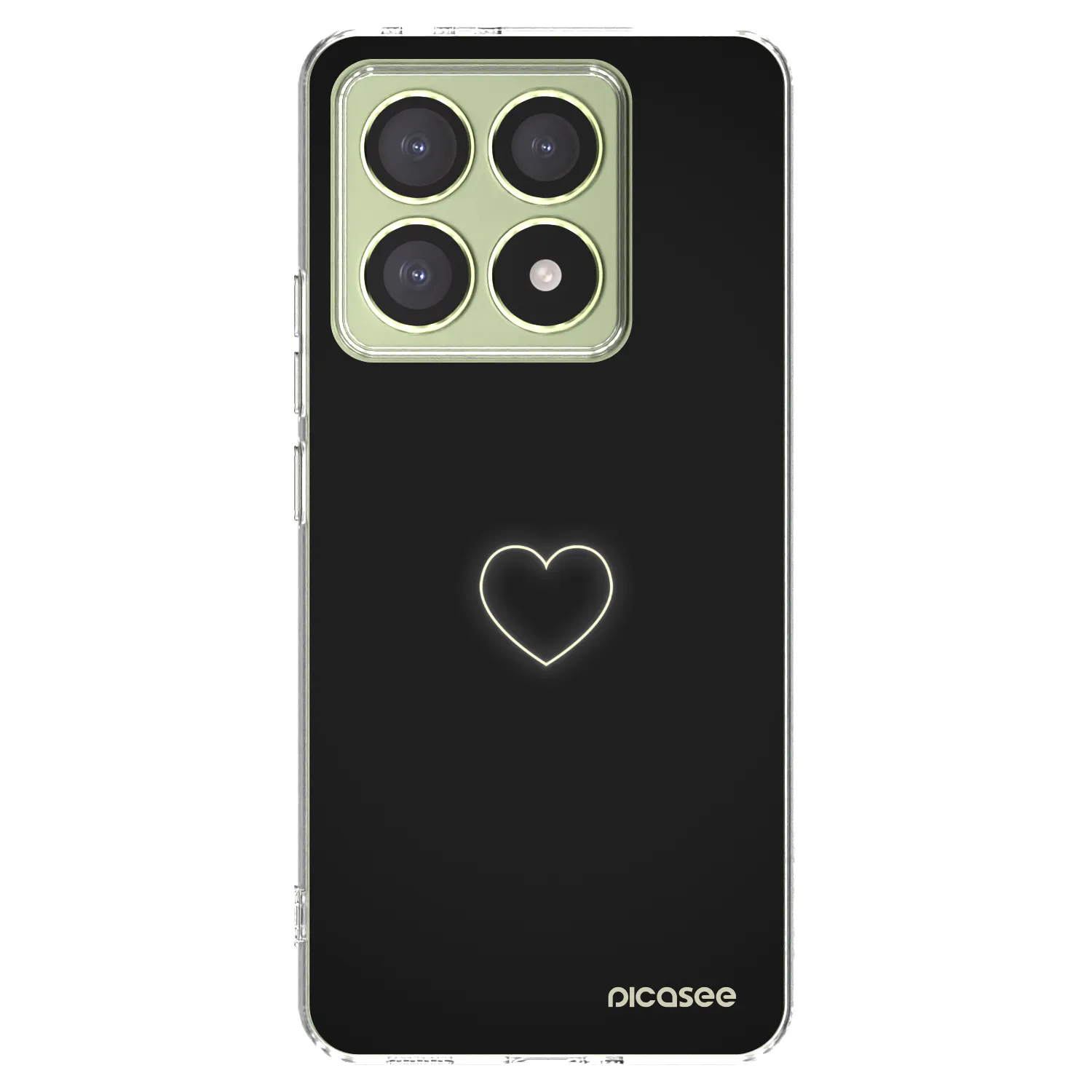 Picasee silikonowe przeźroczyste etui na Xiaomi 14T - Heart