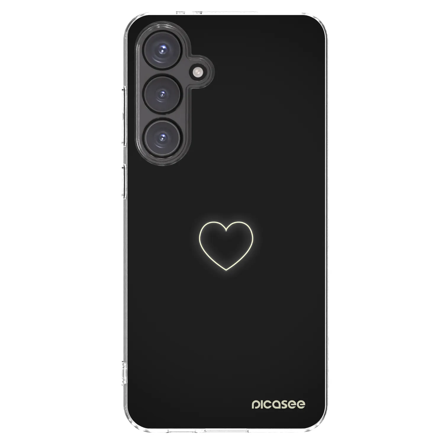 Picasee silikonowe przeźroczyste etui na Samsung Galaxy S24 FE S721B - Heart
