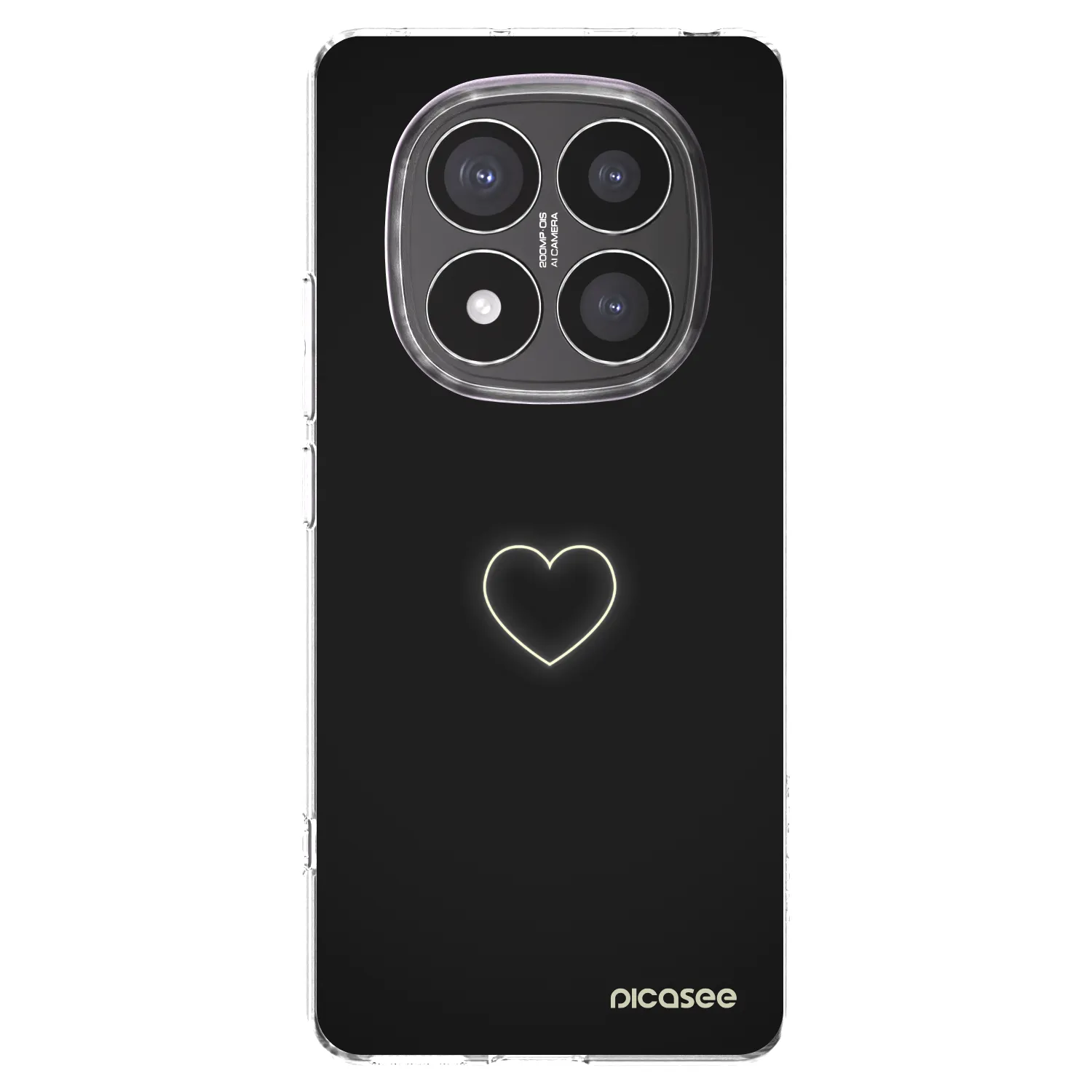 Picasee silikonowe przeźroczyste etui na Xiaomi Redmi Note 14 Pro+ 5G - Heart
