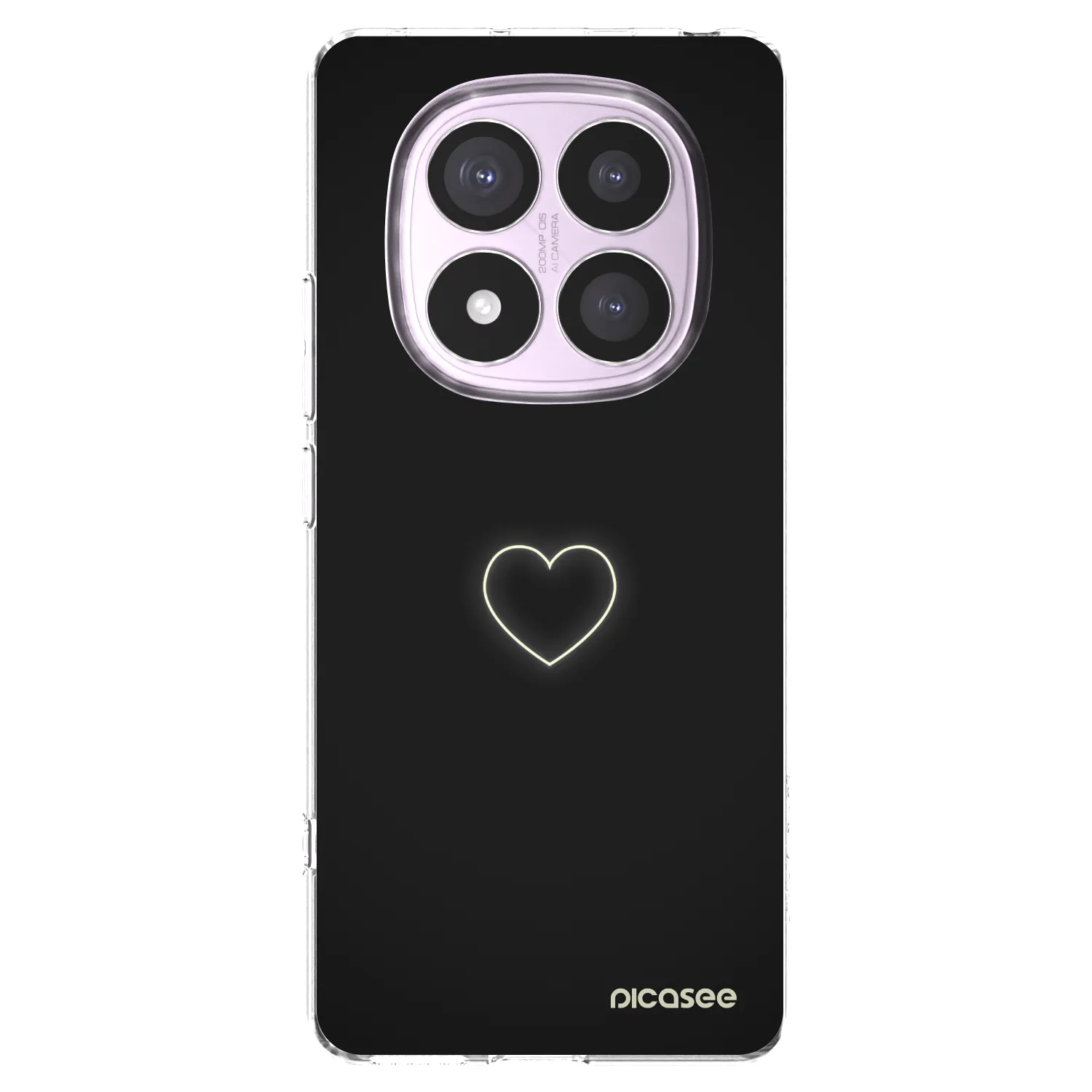 Picasee silikonowe przeźroczyste etui na Xiaomi Redmi Note 14 Pro 5G - Heart