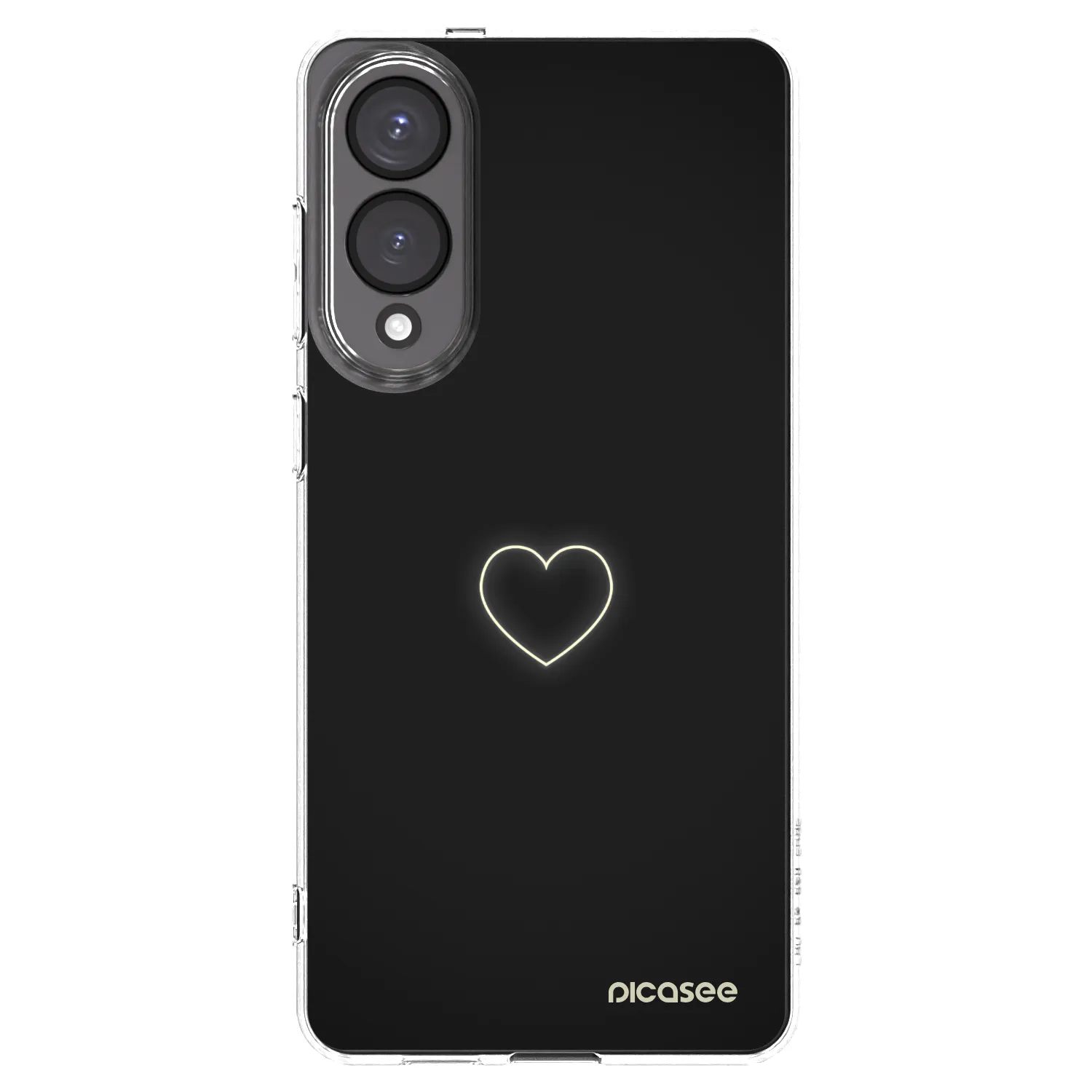 Picasee silikonowe przeźroczyste etui na Samsung Galaxy S25 Edge 5G - Heart