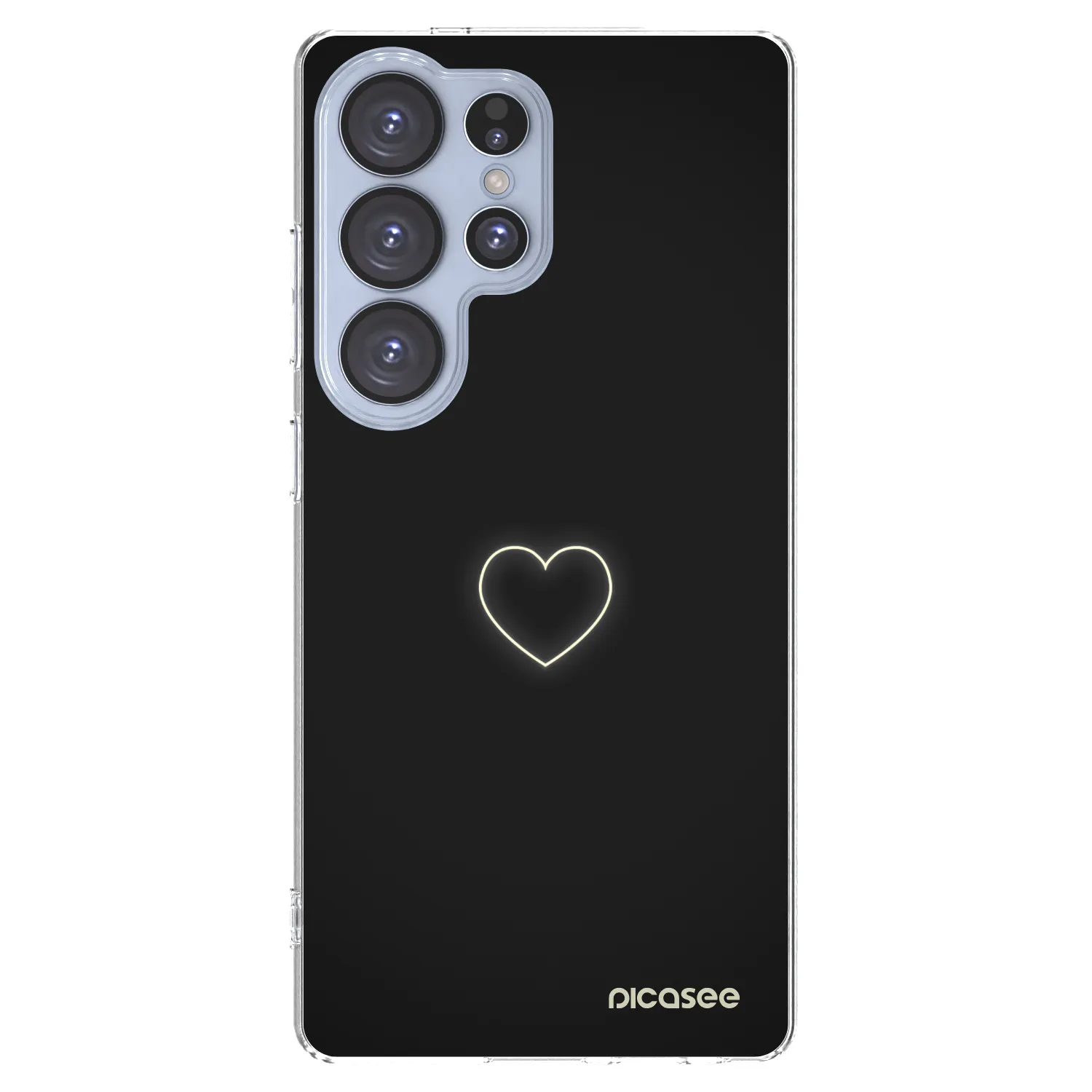 Picasee silikonowe przeźroczyste etui na Samsung Galaxy S25 Ultra 5G - Heart