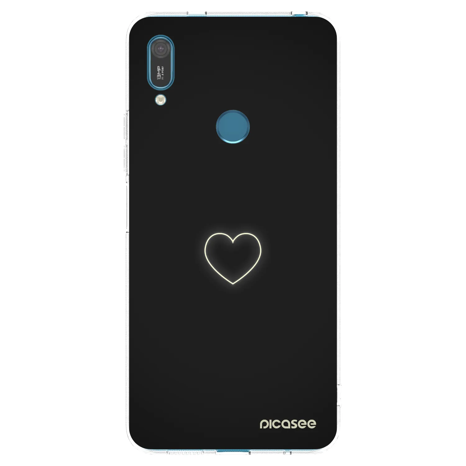 Picasee silikonowe przeźroczyste etui na Huawei Y7 2019 - Heart