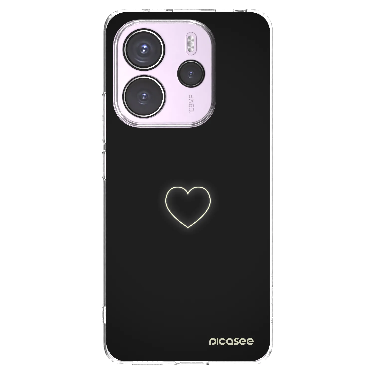 Picasee silikonowe przeźroczyste etui na Xiaomi Redmi Note 14 4G - Heart